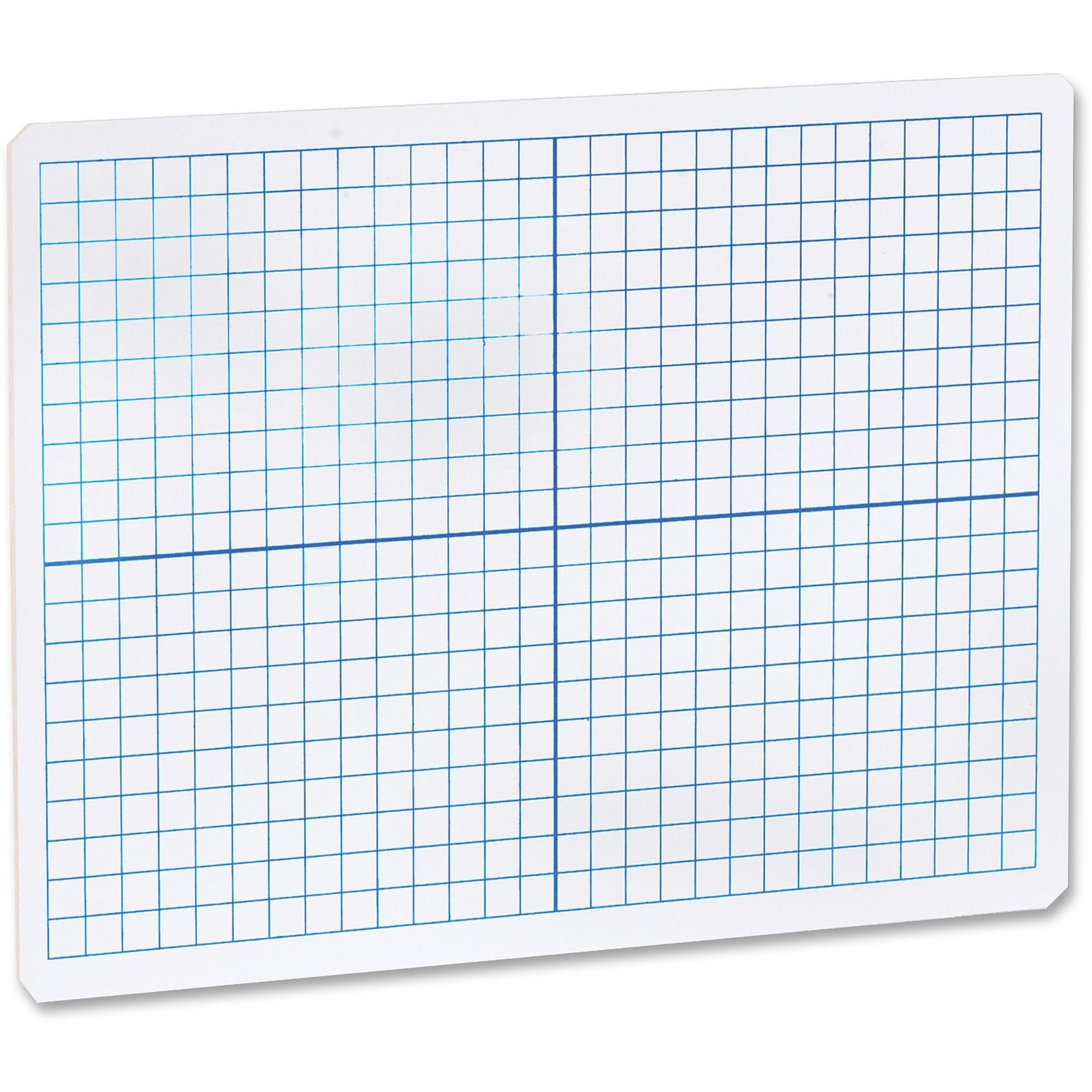 Flipside Grid Side/Plain Side Dry Erase Lap Board - 12" (1 ft) Width x 9" (0.8 ft) Height - White Surface - Rectangle - Portable - 1 Each