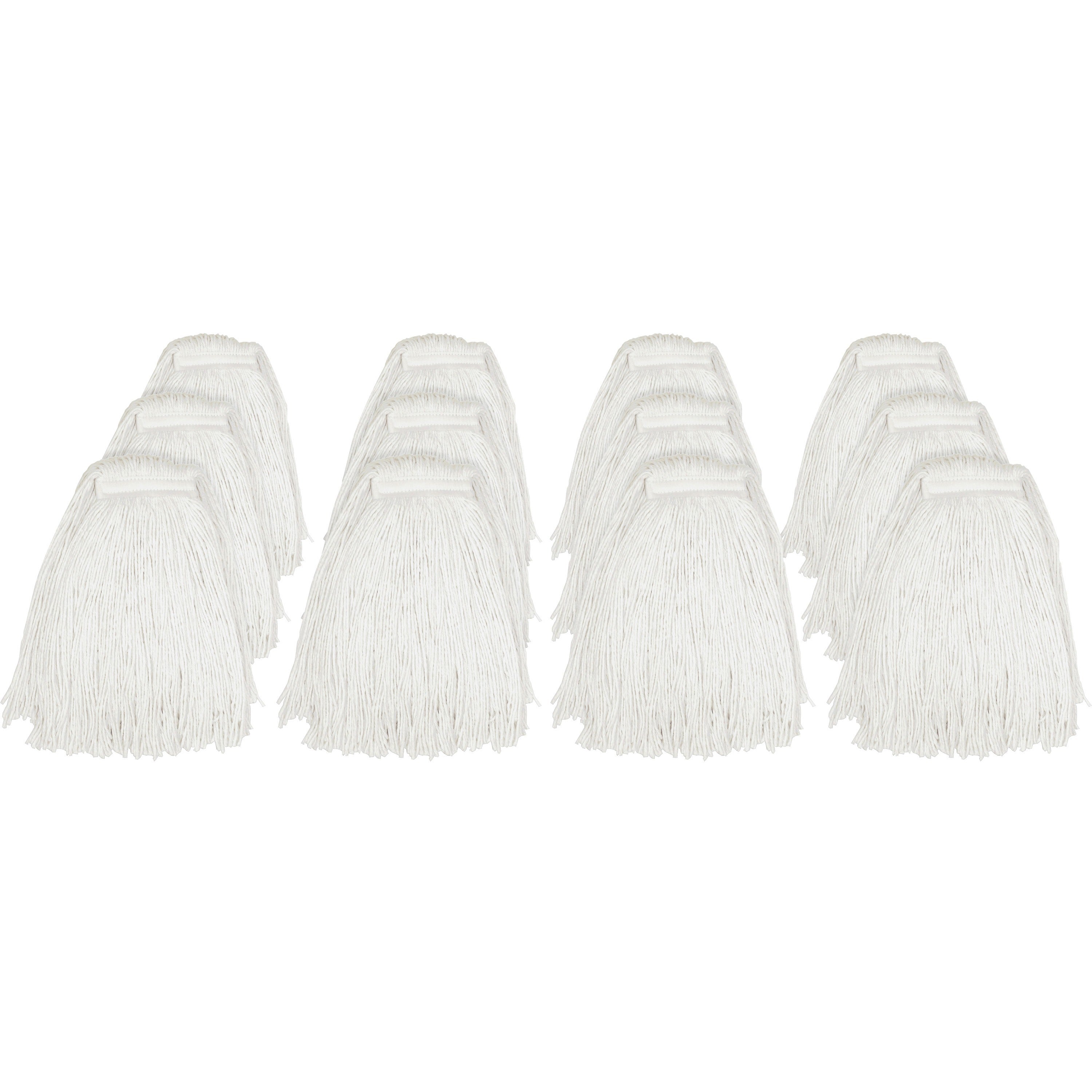 Genuine Joe Cut End Mophead - Rayon - 12 / Carton - 1