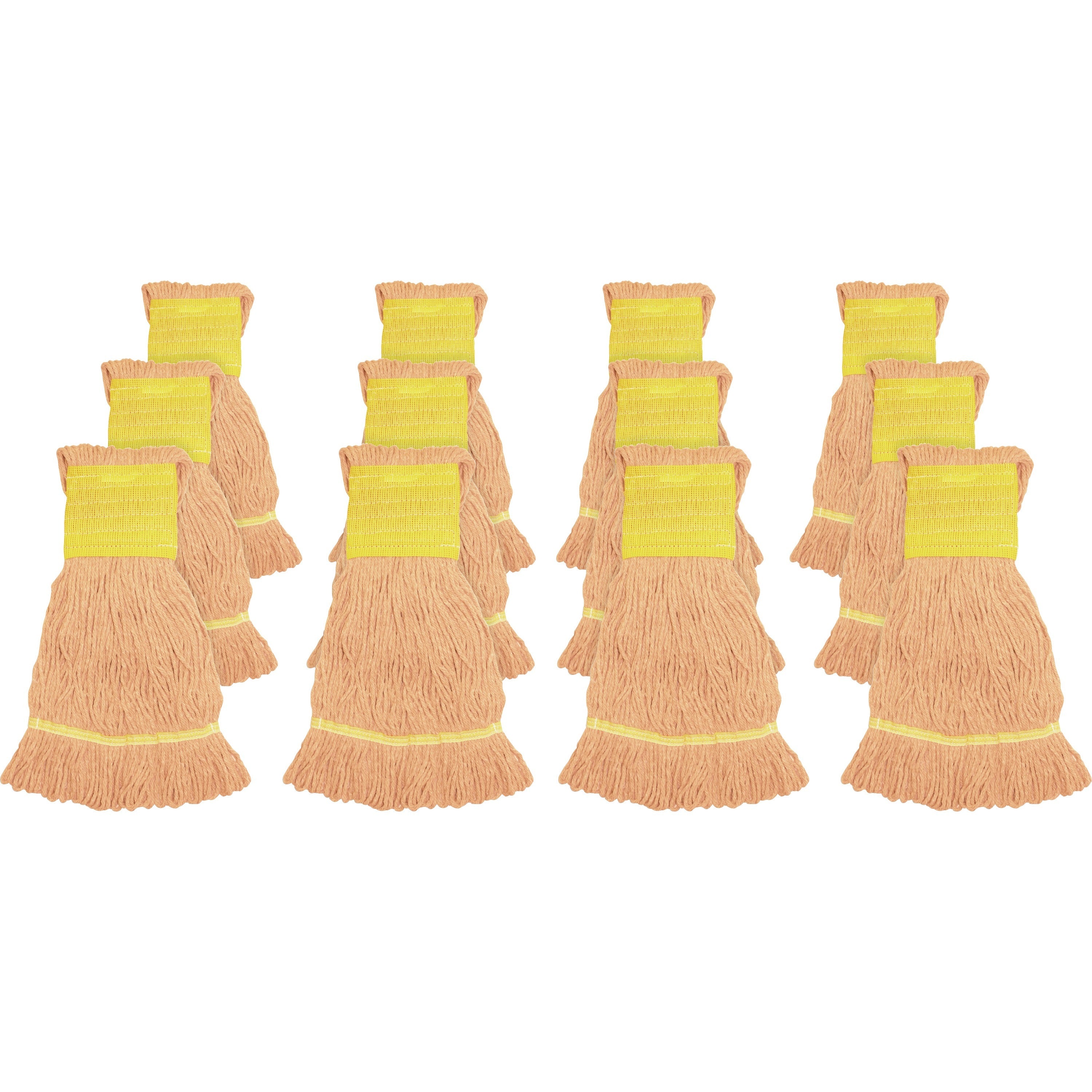 Genuine Joe Wide Band Small Mophead - Rayon, Cotton - 12 / Carton - 1