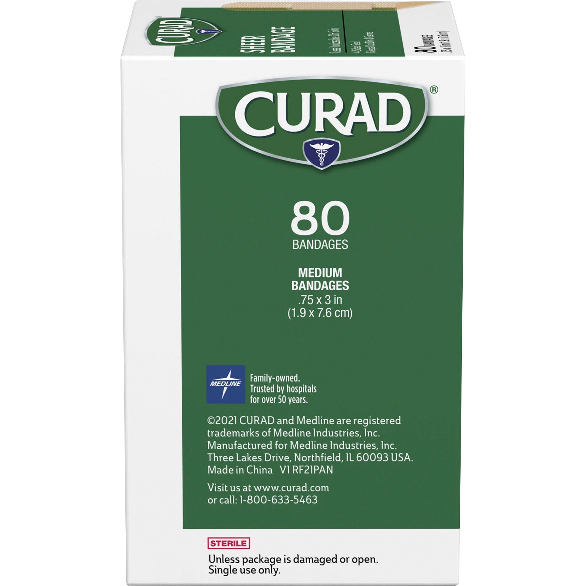 curad-sheer-bandage-strips-075-x-3-80-box-sheer-clear-fabric_miicur02279rb - 2