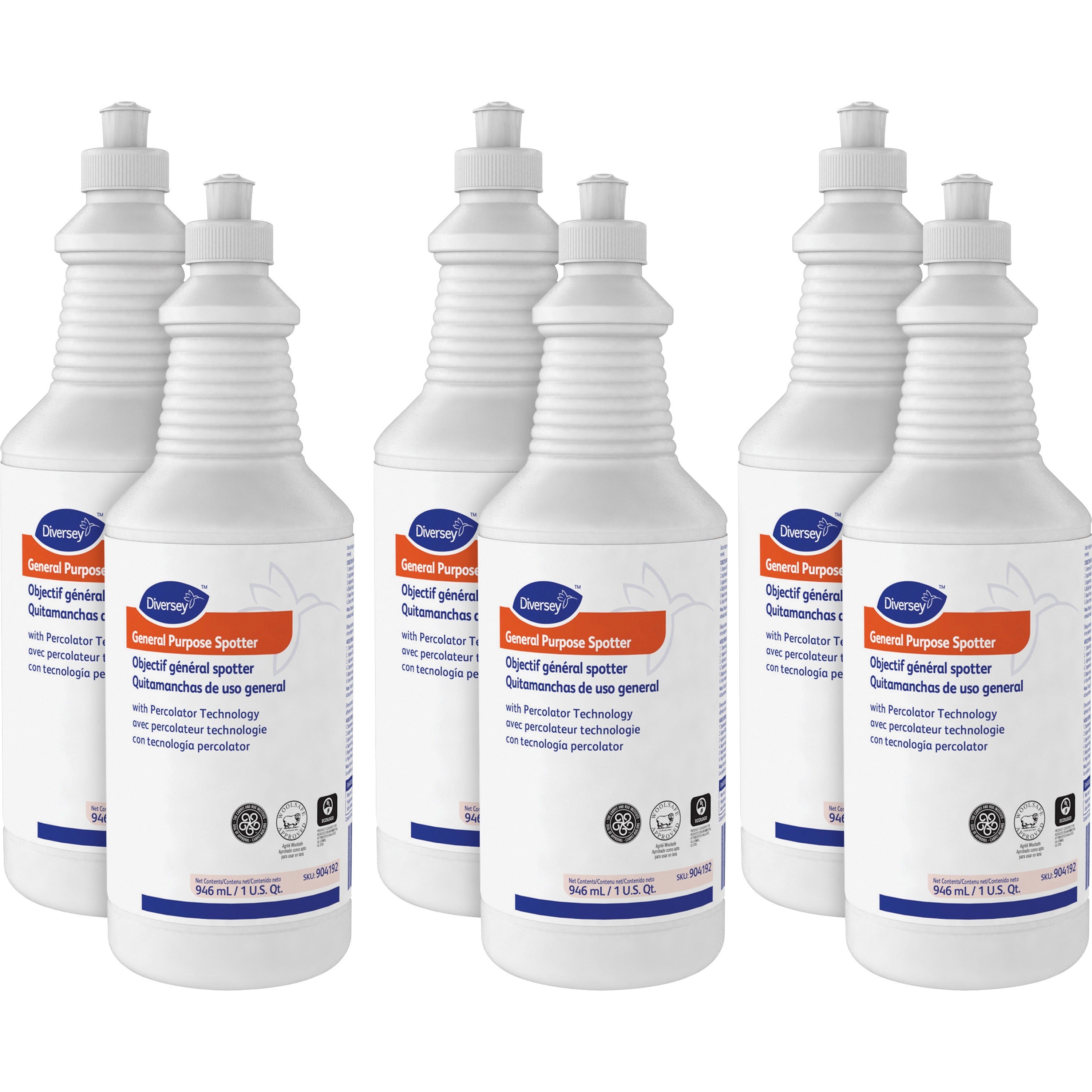diversey-general-purpose-spotter-32-fl-oz-1-quart-6-carton-clear_dvo904192ct - 1