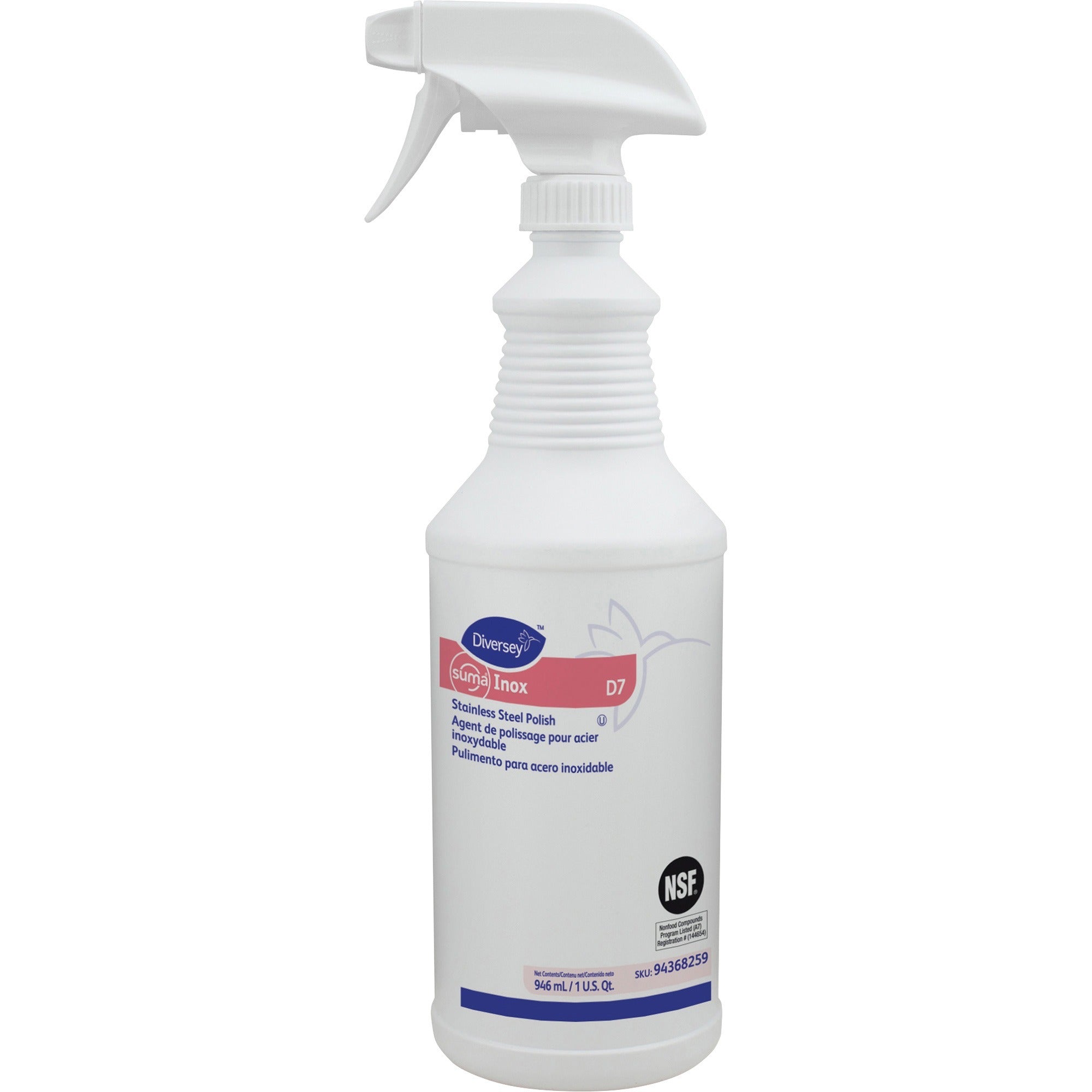 diversey-suma-inox-stainless-steel-polish-ready-to-use-32-fl-oz-1-quart-hydrocarbon-scent-6-carton-luster-clear_dvo94368259ct - 2