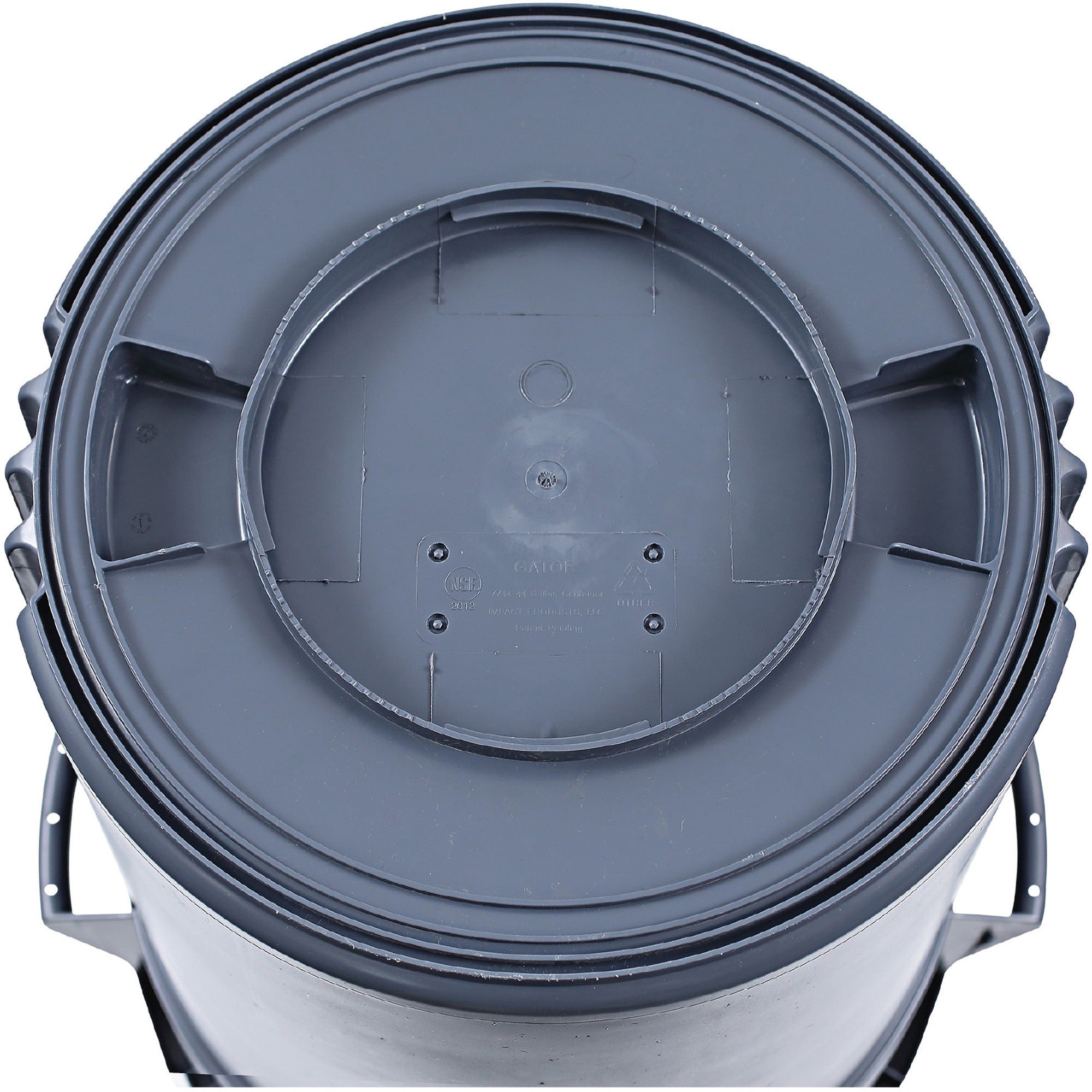 genuine-joe-44-gallon-heavy-duty-trash-container-44-gal-capacity-heavy-duty-handle-24-height-x-315-width-x-24-depth-gray-4-carton_gjo11581ct - 2