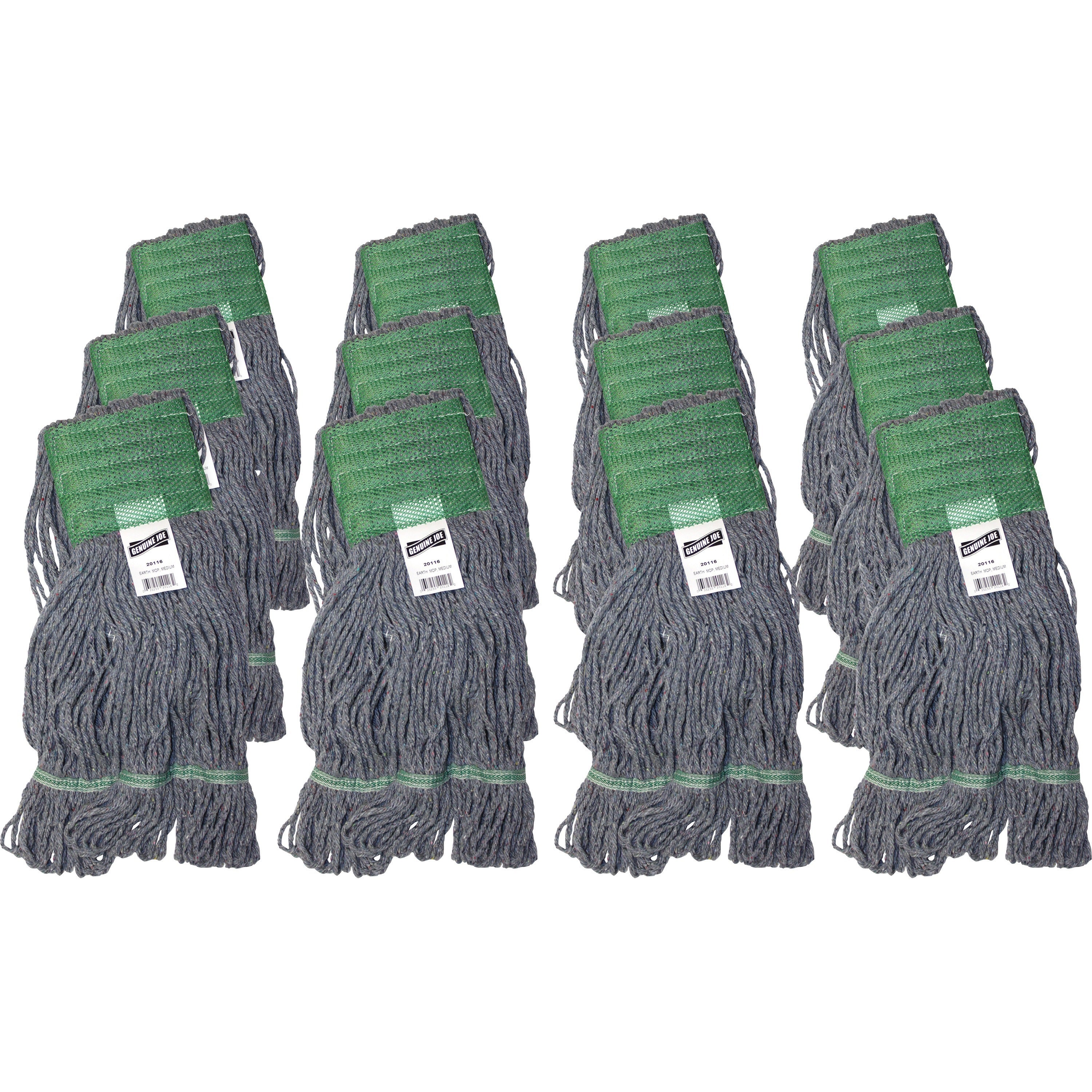 genuine-joe-5-headband-earth-mop-refill-polyester-fiber-12-carton_gjo20116ct - 1