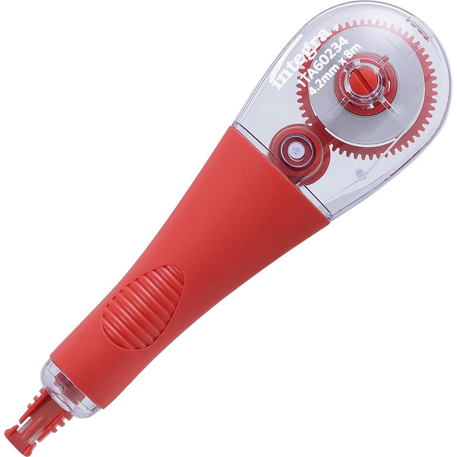 integra-pen-style-retractable-correction-tape-025-width-x-1967-ft-length-white-tape-pen-style-transparent-dispenser-retractable-non-refillable-1-pack-transparent_ita60234 - 2
