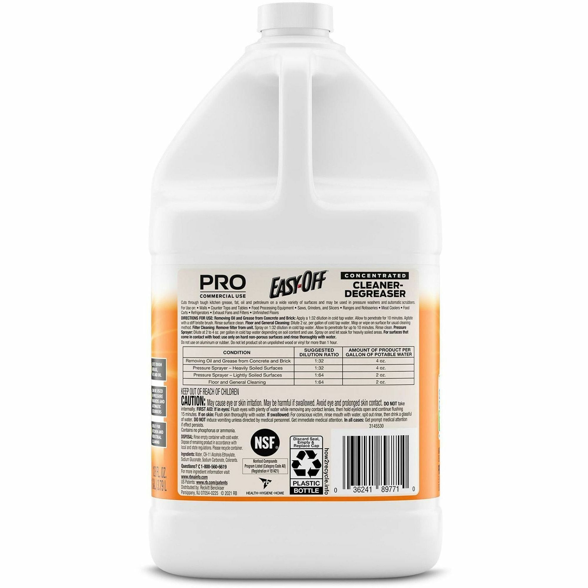 Heavy Duty Cleaner Degreaser Concentrate, 1 gal Bottle, 2/Carton - 2