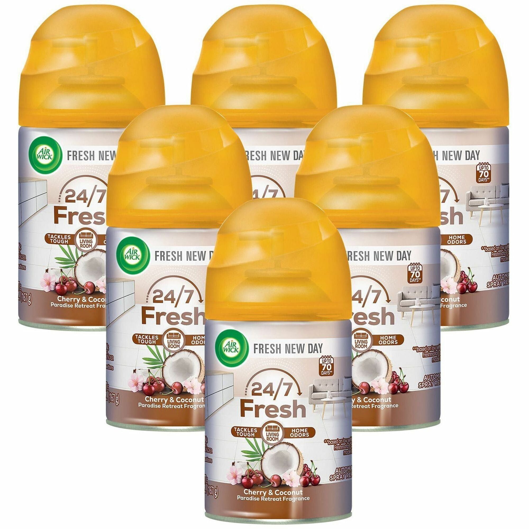air-wick-freshmatic-life-scents-refill-spray-62-fl-oz-02-quart-paradise-retreat-60-day-6-carton-wall-mountable-long-lasting_rac91099ct - 1
