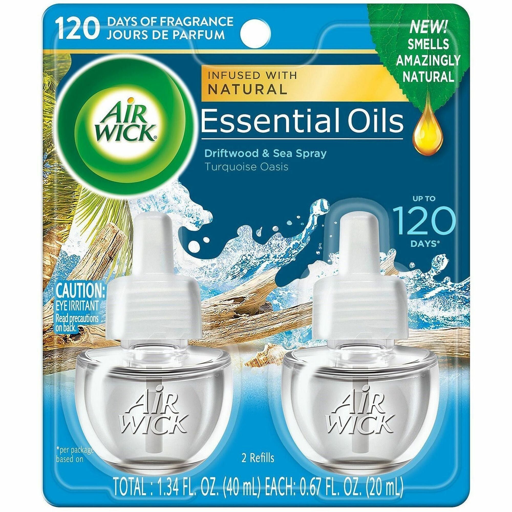 air-wick-scented-oil-warmer-refill-oil-07-fl-oz-0-quart-turquoise-oasis-60-day-6-carton-long-lasting_rac91109ct - 1