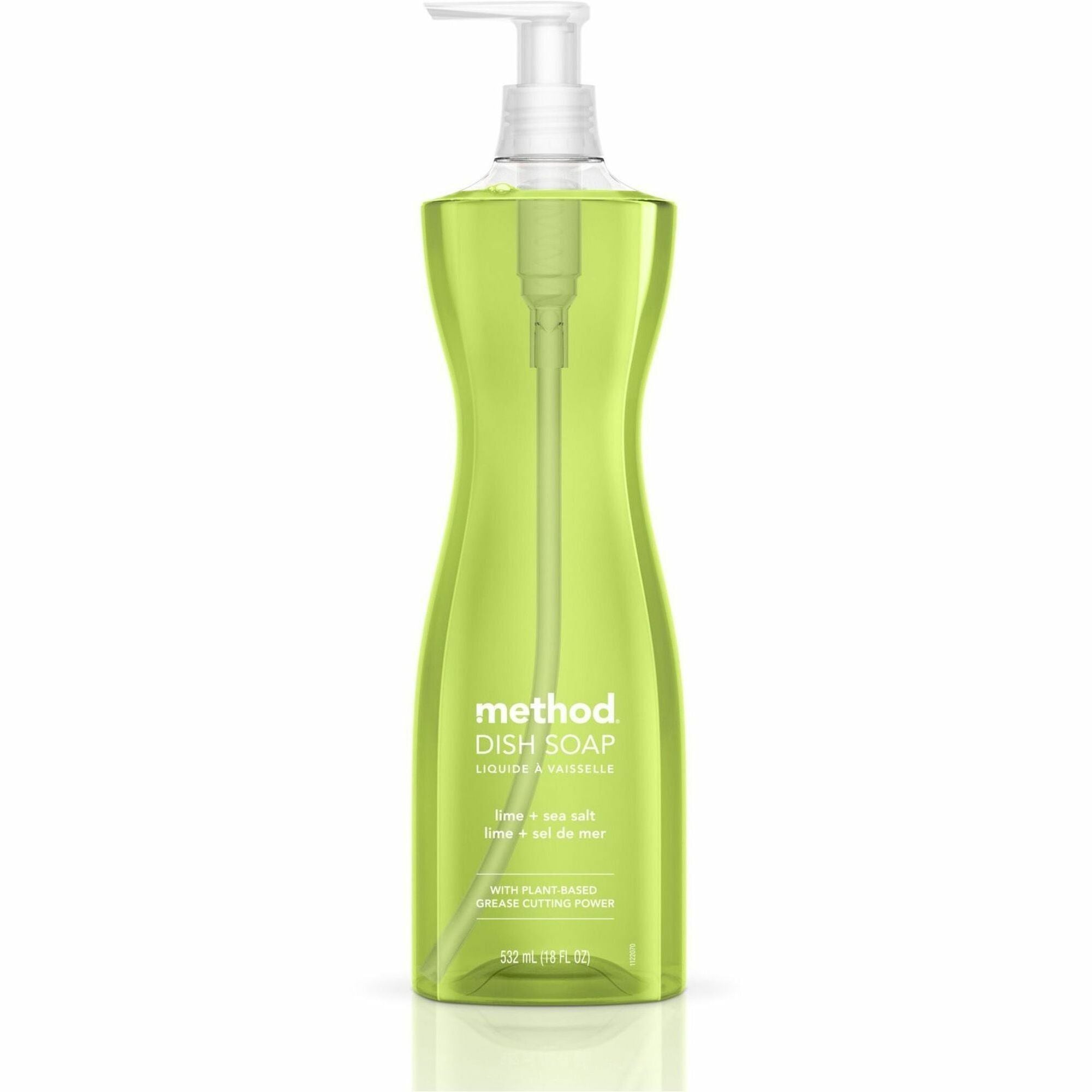method-dish-soap-18-fl-oz-06-quart-lime-+-seasalt-scent-6-carton-light-willow-green_mth01240ct - 1