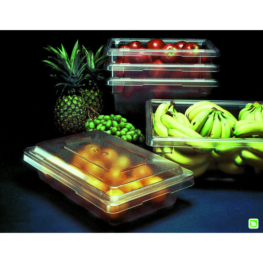 rubbermaid-commercial-3-1-2-gallon-clear-food-tote-box-dishwasher-safe-clear-polycarbonate-body-6-carton_rcp330900clrct - 2