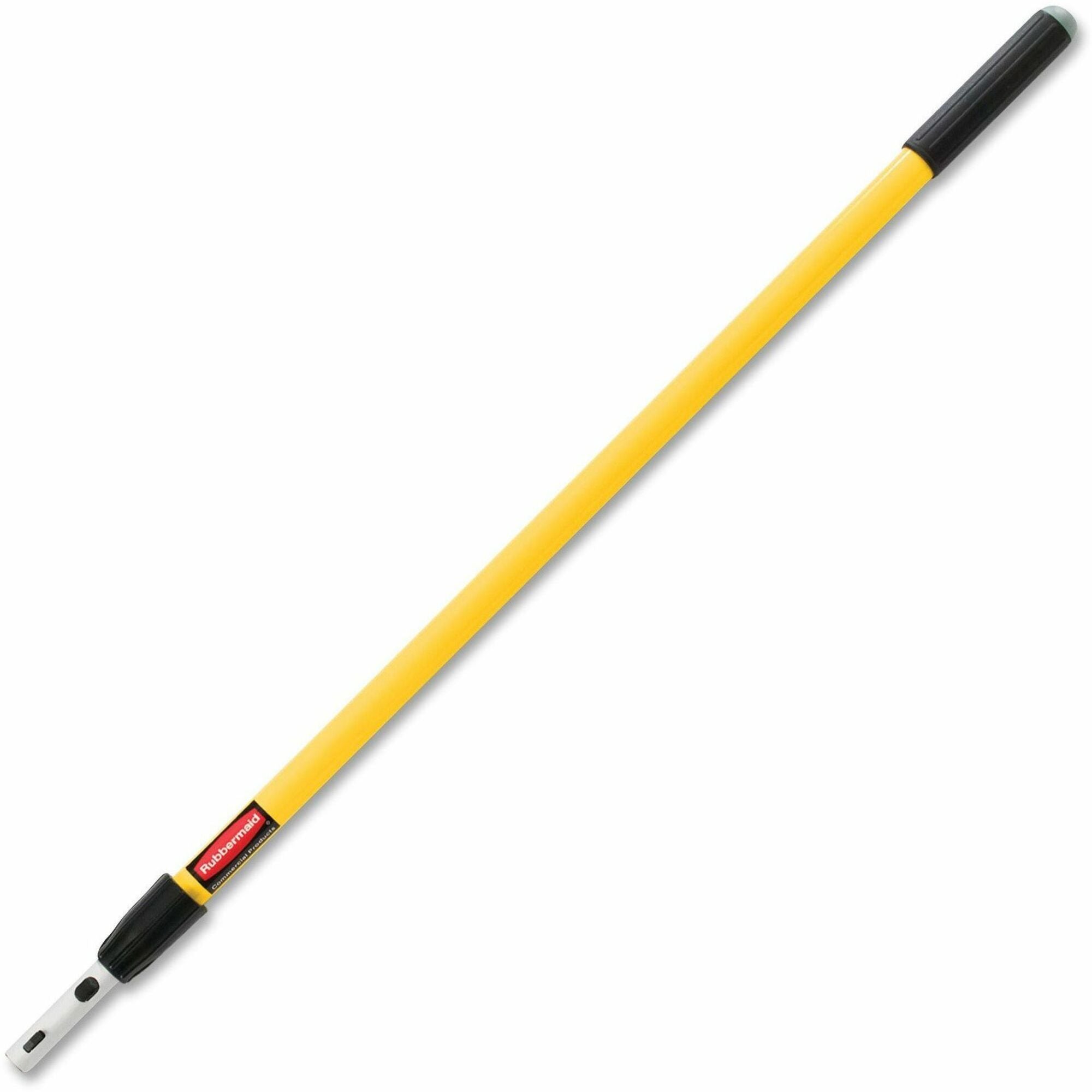 rubbermaid-commercial-hygen-quick-connect-handle-72-length-yellow-aluminum-6-carton_rcpq75500yl00ct - 1