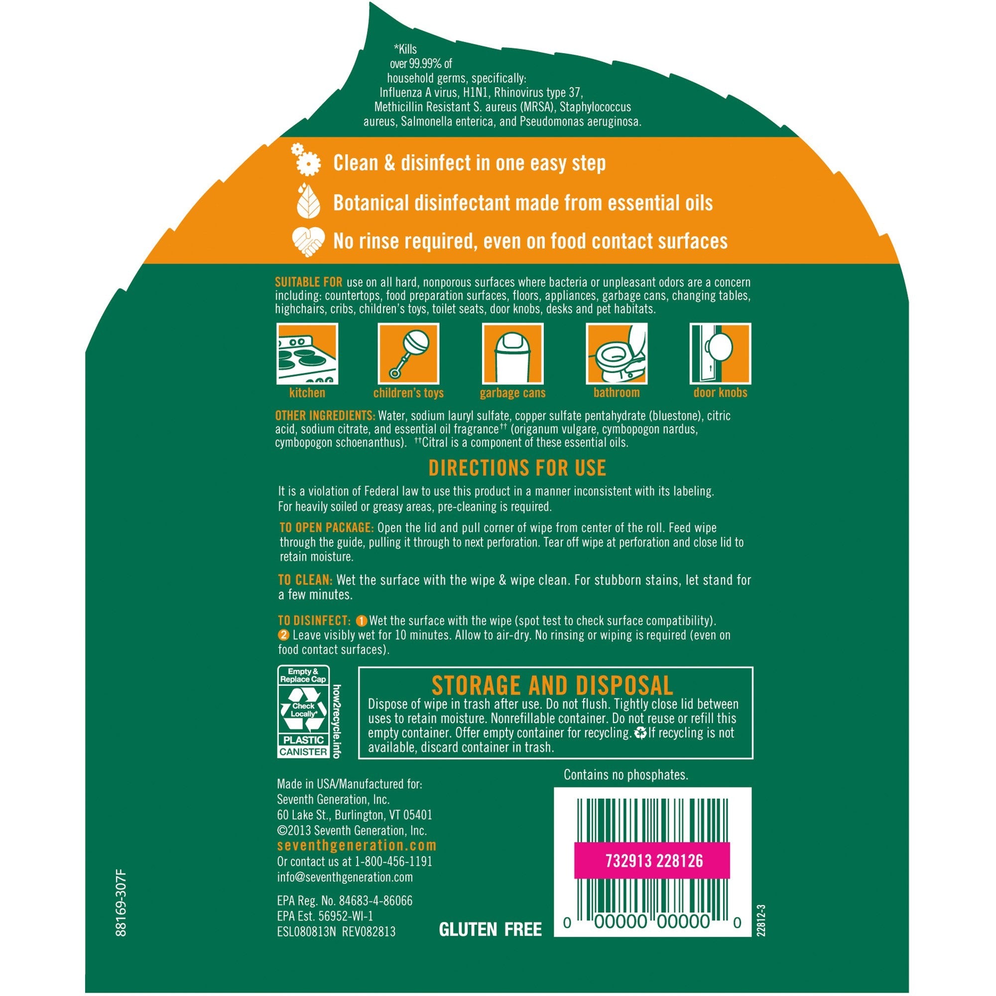 seventh-generation-disinfecting-cleaner-lemongrass-citrus-scent-8-length-x-7-width-35-canister-12-carton-deodorize_sev22812ct - 2