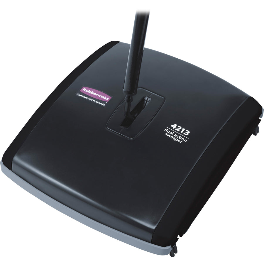 rubbermaid-commercial-dual-action-sweeper-750-brush-face-42-handle-length-105-overall-length-4-carton-black_rcp421388bkct - 2