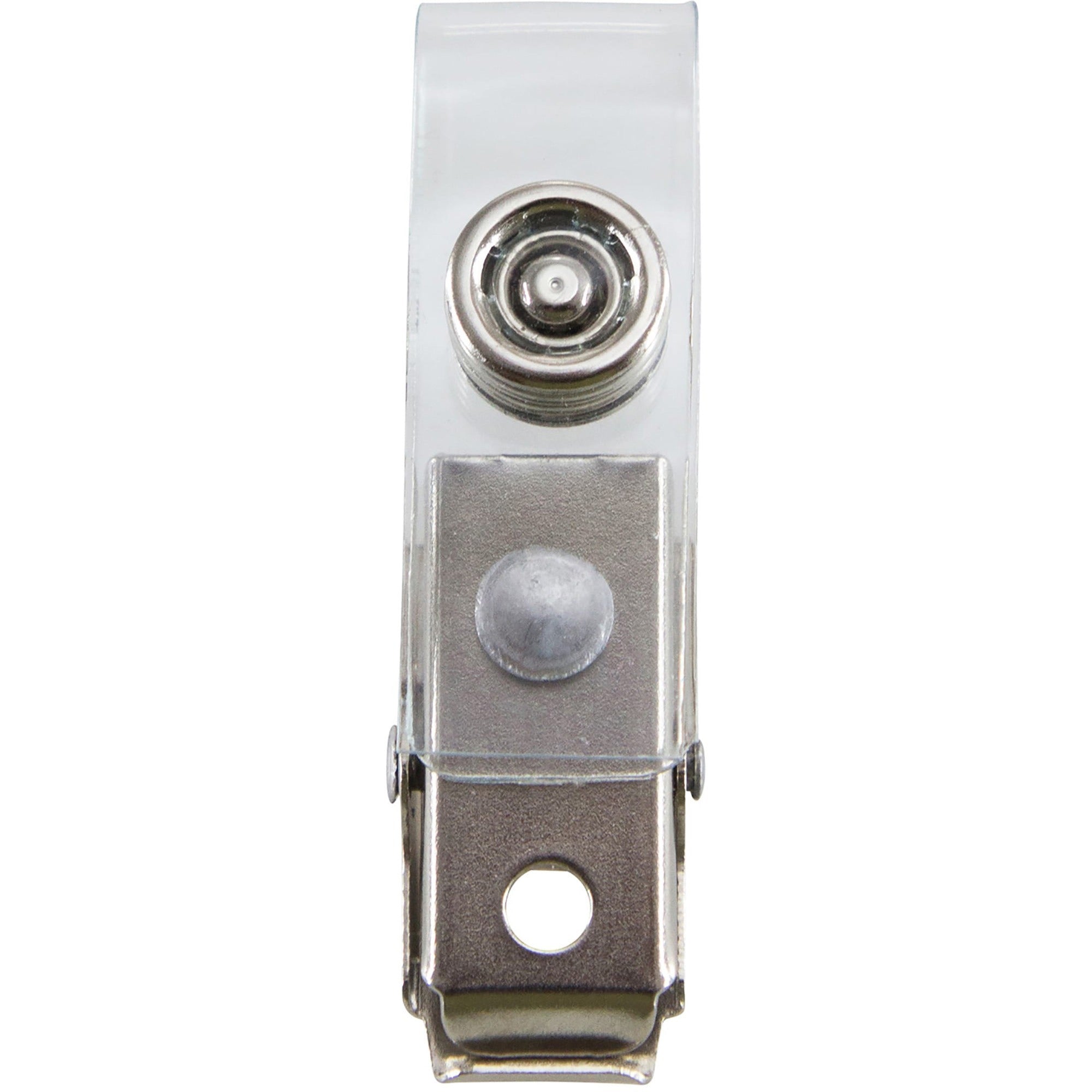 sicurix-id-strap-clip-adapter-28-length-x-04-width-for-badge-pre-punched-100-box-clear_bau68010bx - 2