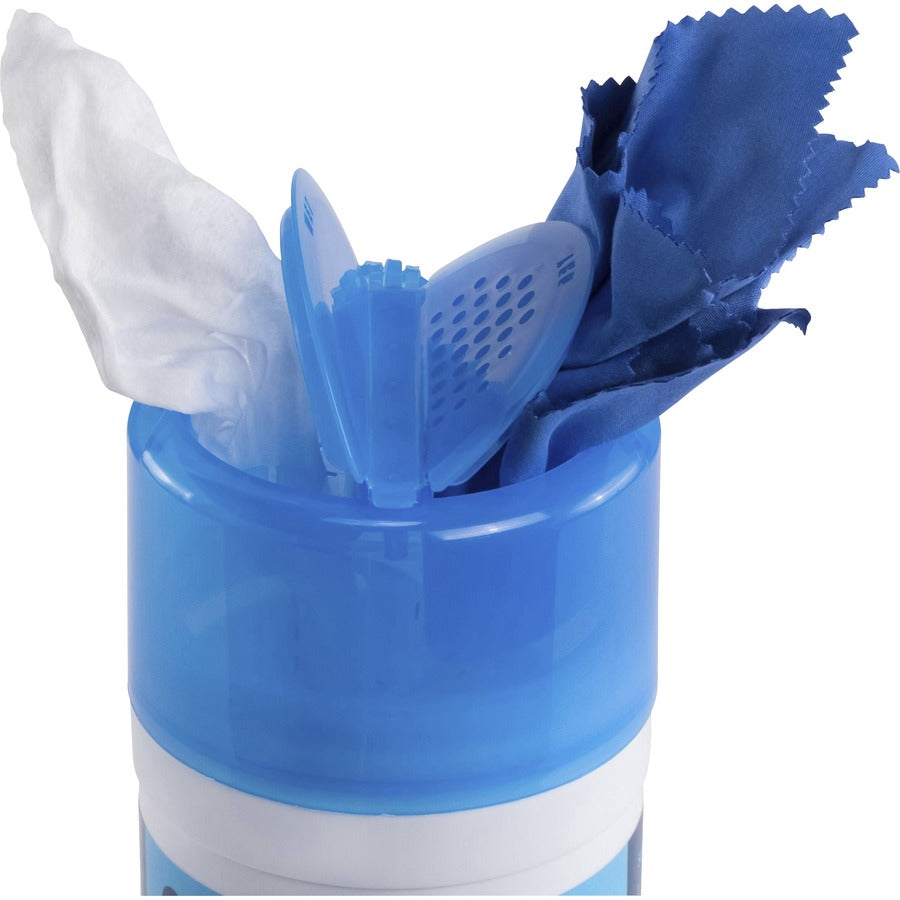 Digital Innovations ScreenDr Wet/Dry Streak-Free Wipes, 70-pack - For Electronic Equipment, Display Screen - Alcohol-free, Ammonia-free, Streak-free, Non-abrasive, Anti-static, Soft - 70 / Pack - 1 Each - White, Blue - 2