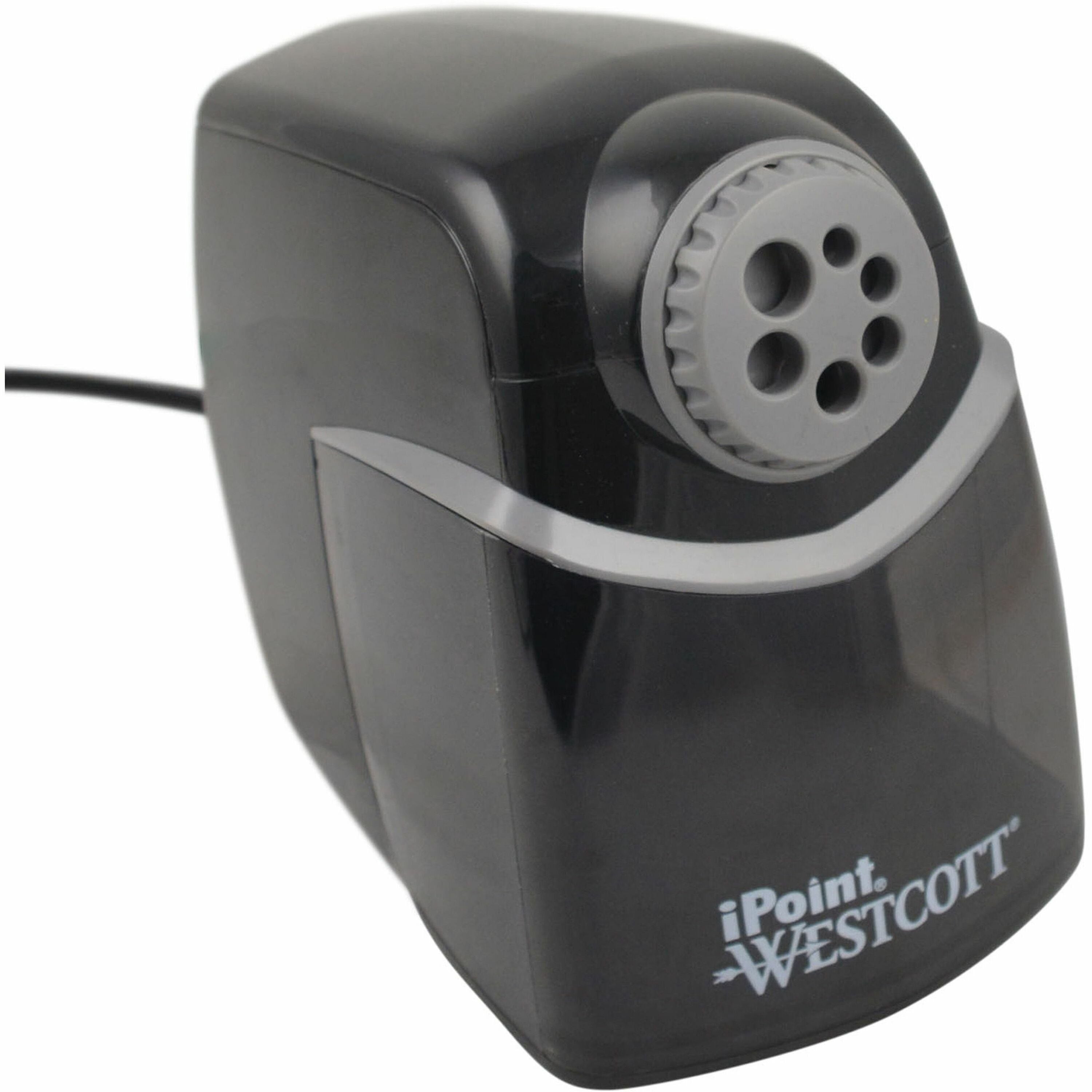 westcott-ipoint-heavy-duty-school-sharpener-helical-78-height-x-58-width-gray-black-1-each_acm16681 - 1
