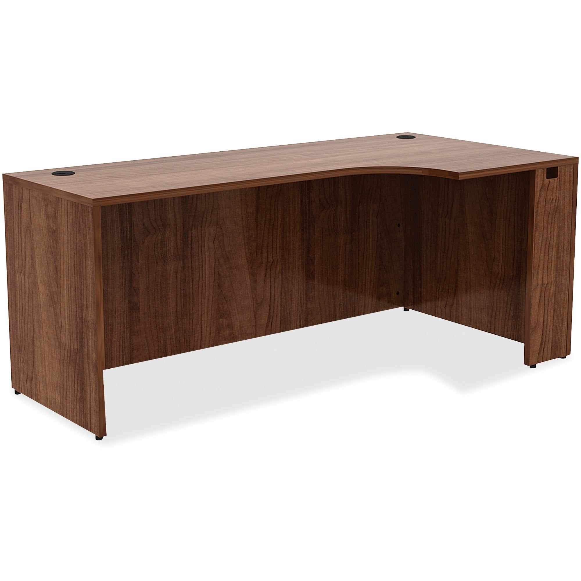 lorell-essentials-series-right-corner-credenza-72-x-36295--01-edge-material-metal-finish-walnut-laminate_llr34395 - 1