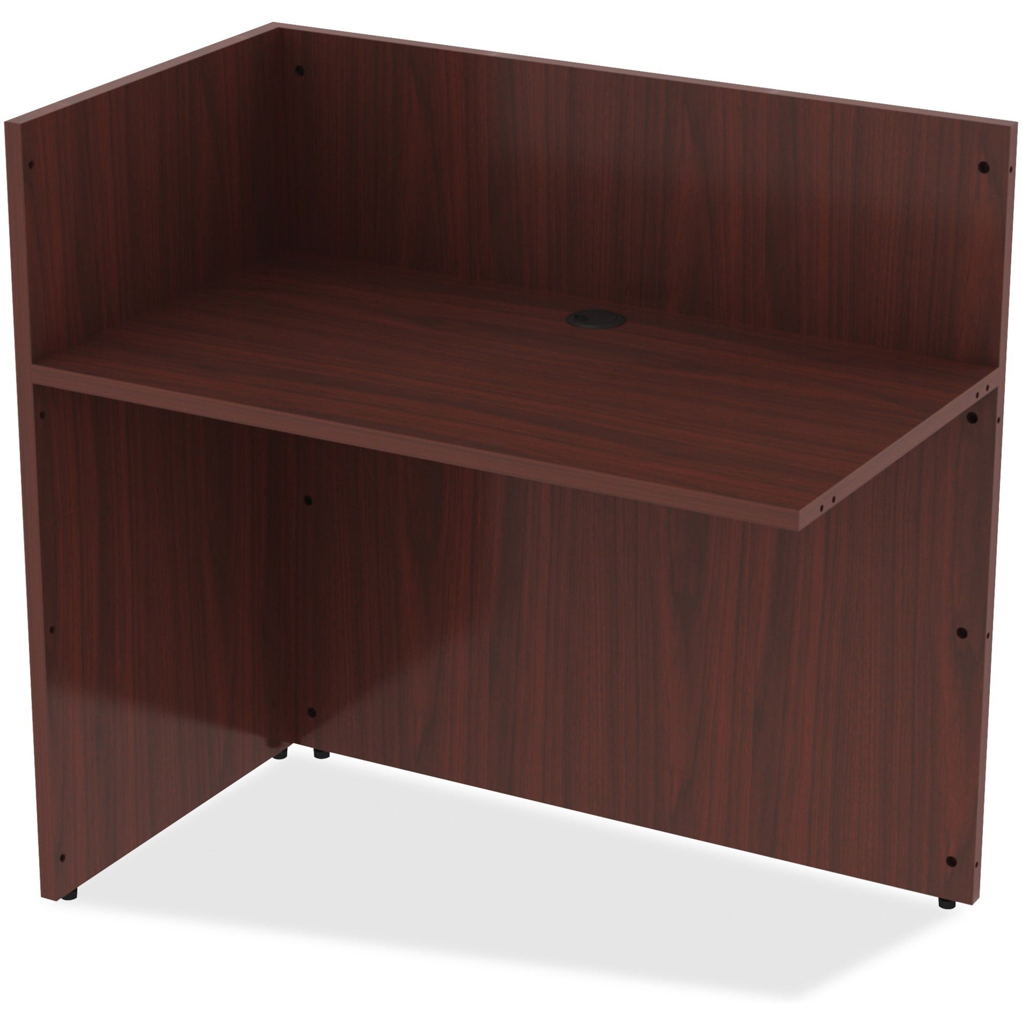 lorell-essentials-series-reception-return-01-edge-42-x-24415-finish-mahogany-laminate_llr59627 - 1