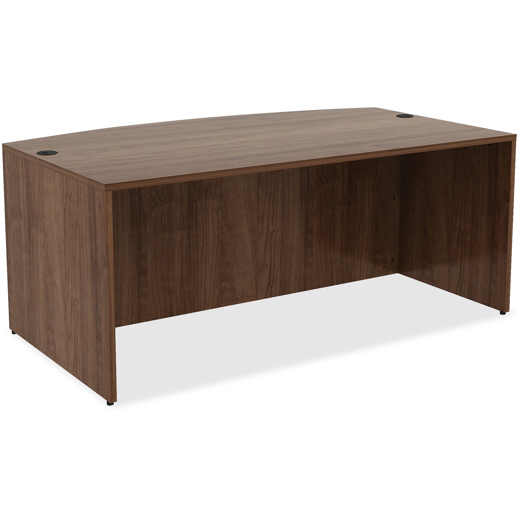 lorell-essentials-series-bowfront-desk-shell-71-x-414295-desk-01-edge-material-metal-finish-walnut-laminate_llr69952 - 1