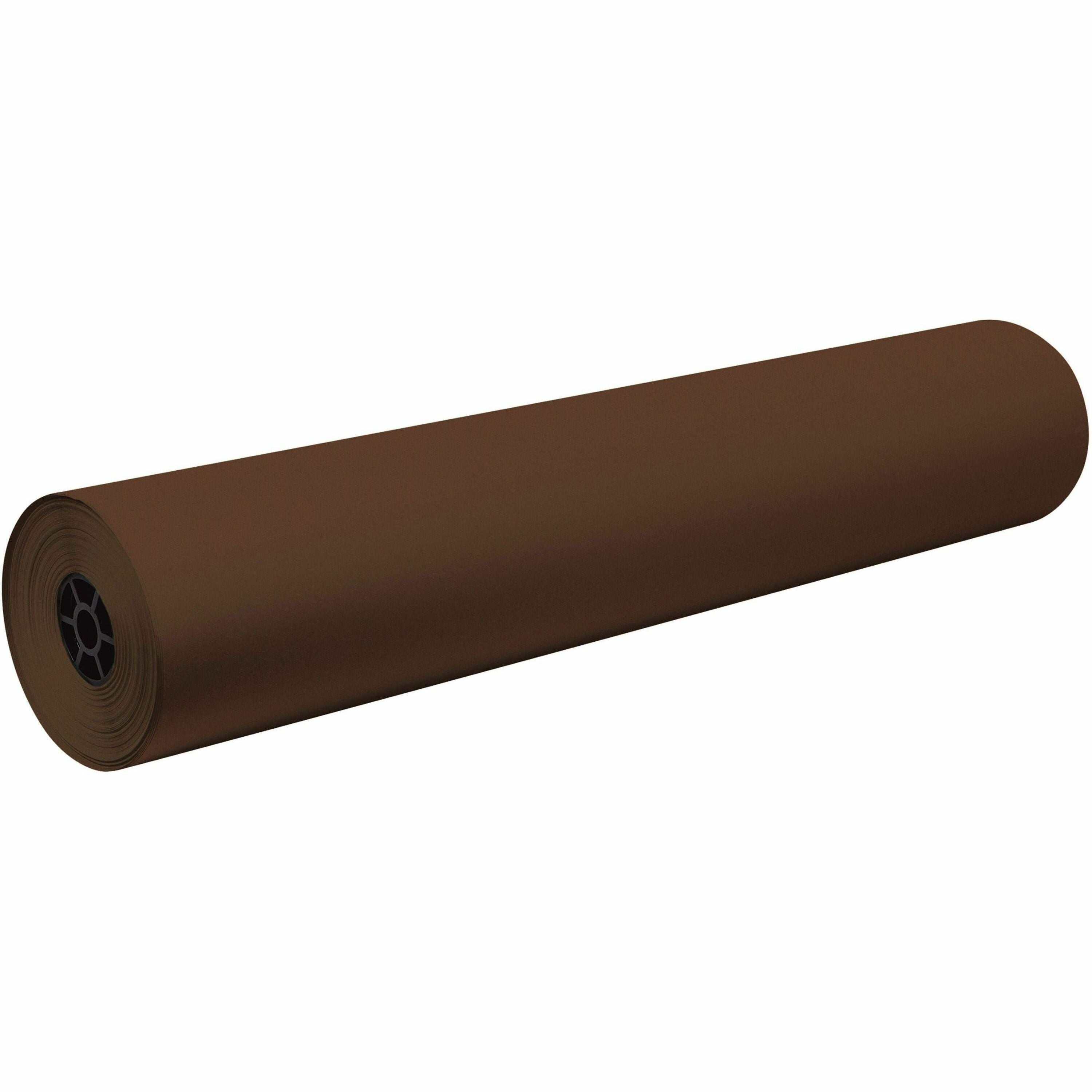 decorol-flame-retardant-art-roll-art-project-mural-collage-bulletin-board-table-cover-744height-x-36width-x-1000-ftlength-1-roll-brown-sulphite_pac101207 - 1