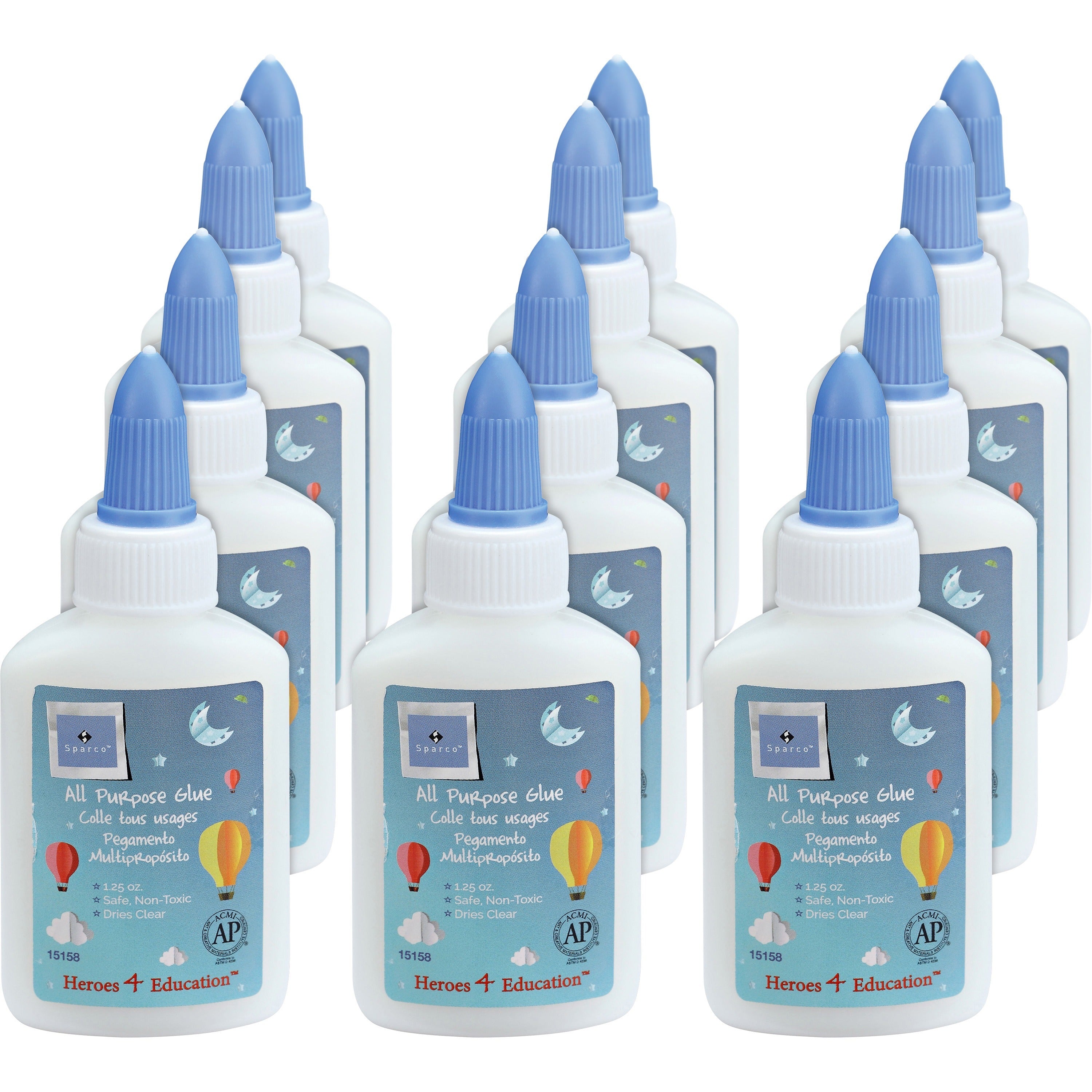 sparco-washable-school-glue-125-fl-oz-12-box-white_spr15158 - 1