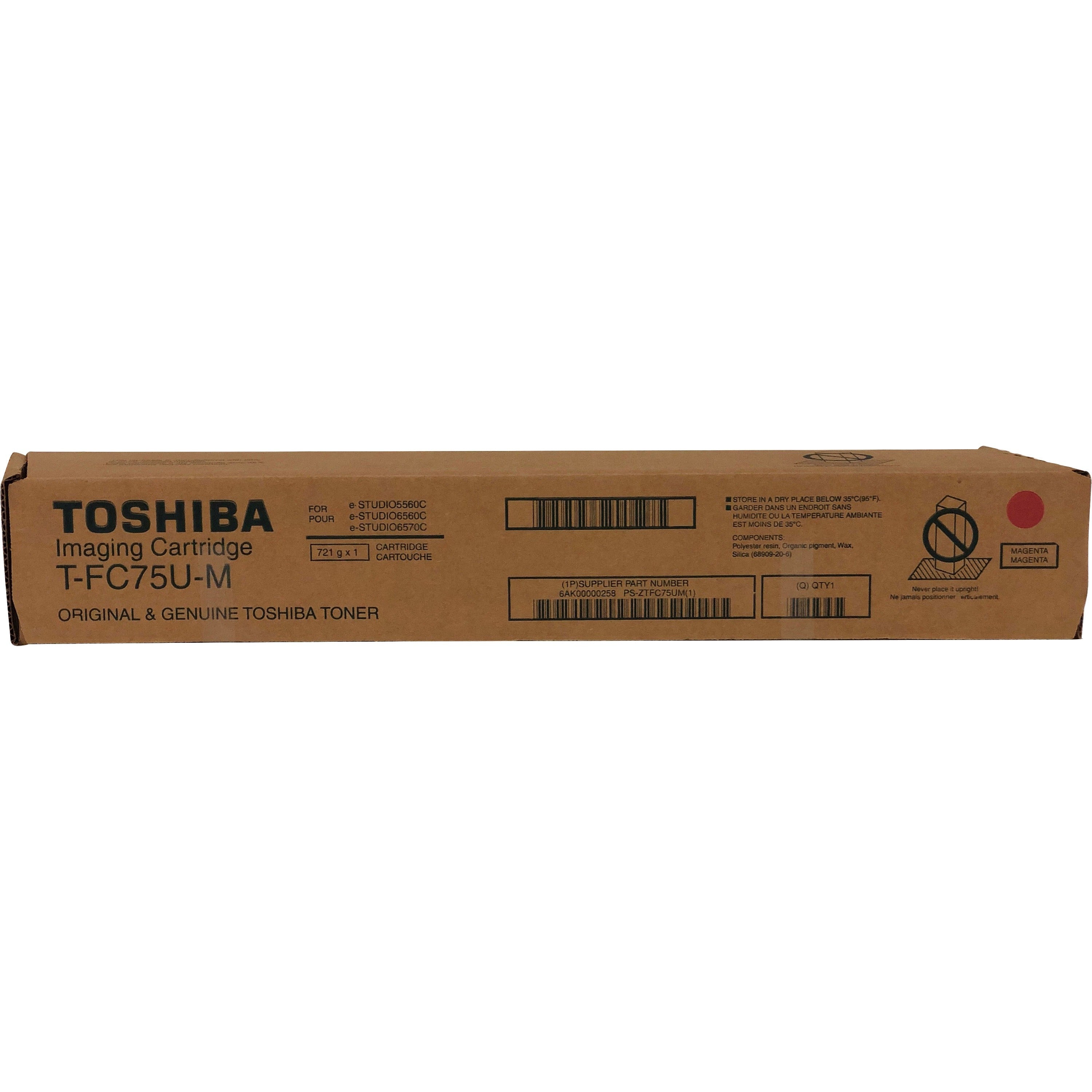 Toshiba Original Standard Yield Laser Toner Cartridge - Magenta - 1 Each - 29500 Pages