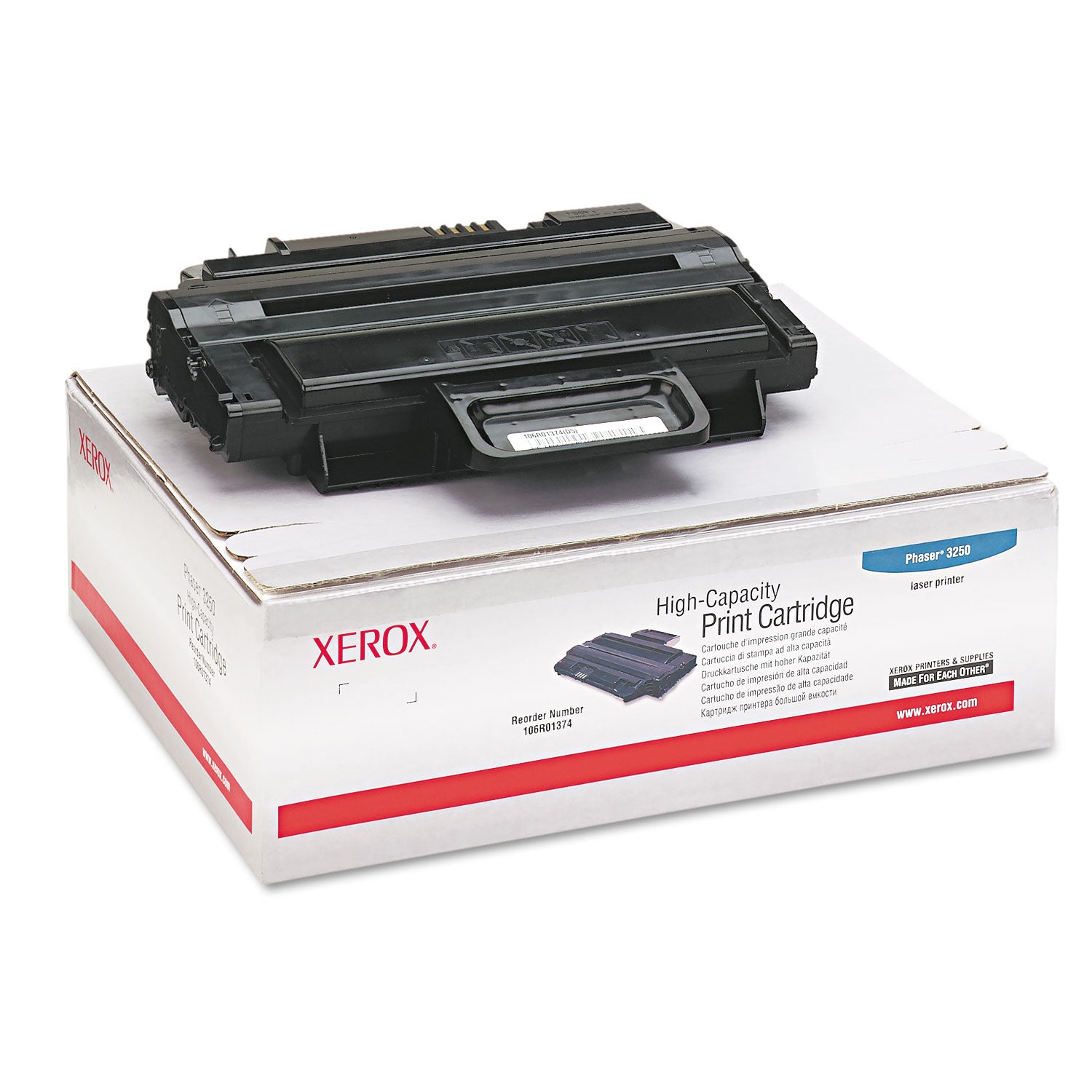 106R01374 High-Yield Toner, 5,000 Page-Yield, Black -