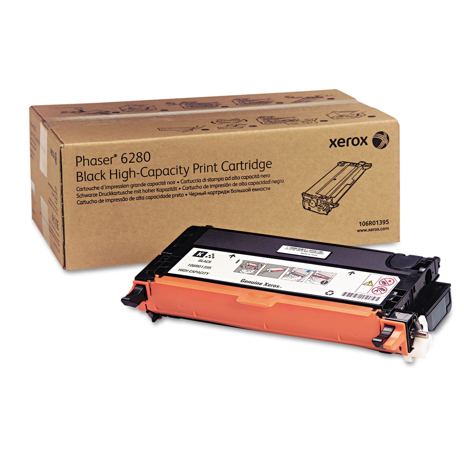 106R01395 High-Yield Toner, 7,000 Page-Yield, Black -