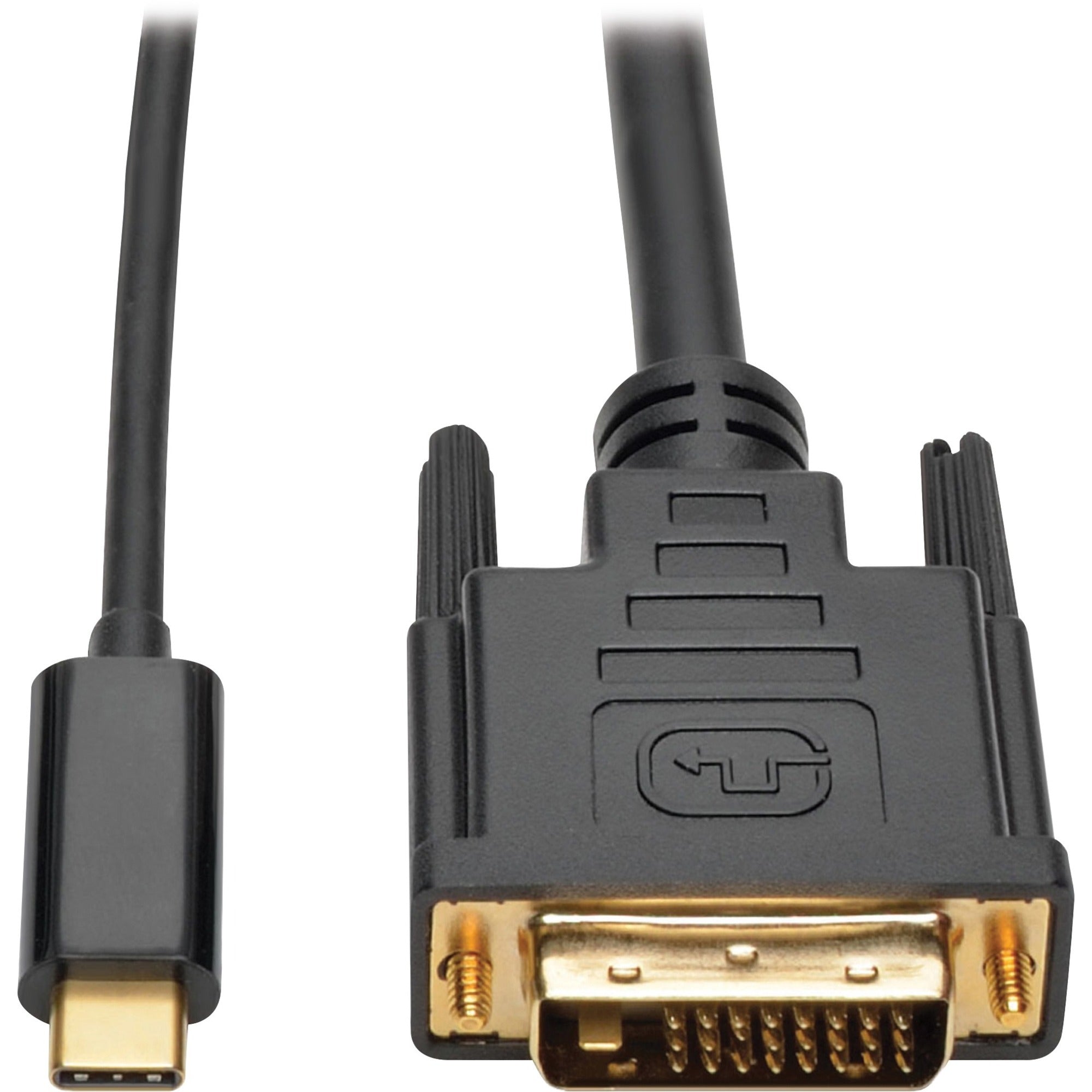 tripp-lite-by-eaton-usb-c-to-dvi-active-adapter-cable-m-m-black-6-ft-18-m-6-ft-dvi-usb-video-cable-for-smartphone-projector-ultrabook-monitor-notebook-tablet-tv-first-end-1-x-usb-31-type-c-male-second-end-1-x-dvi-d-dual-link_trpu444006d - 1