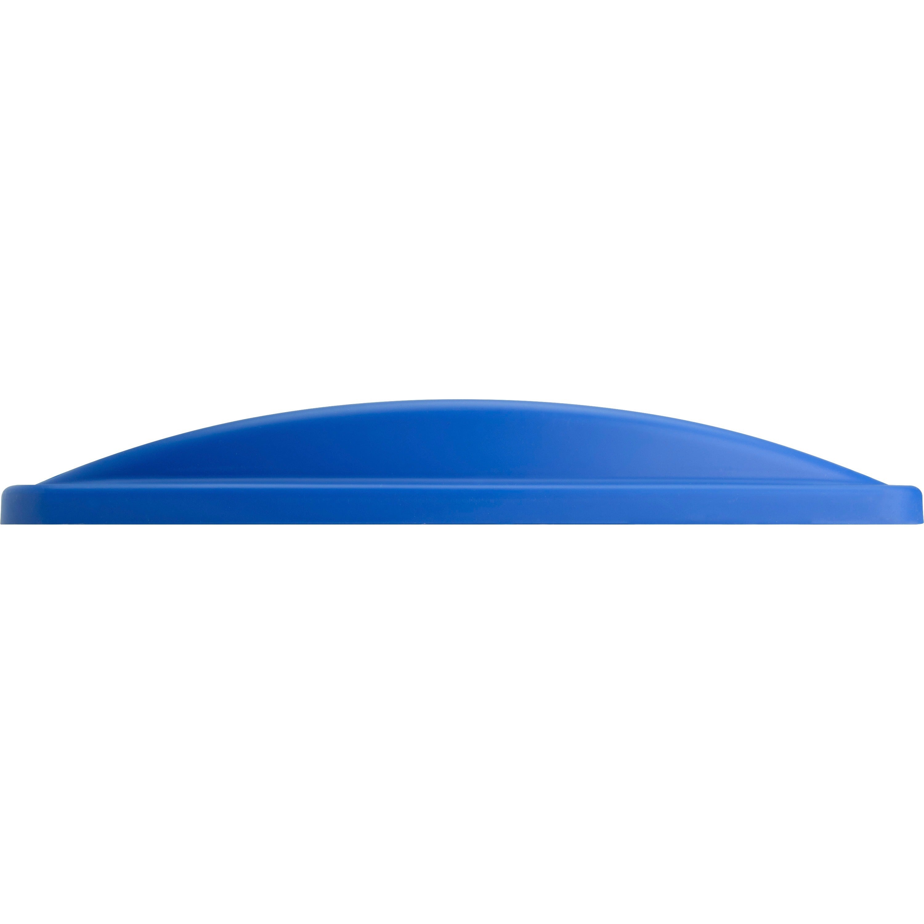Genuine Joe 23-Gallon Recycling Bin Cutout Lid - Round - 1 Each - Blue - 2