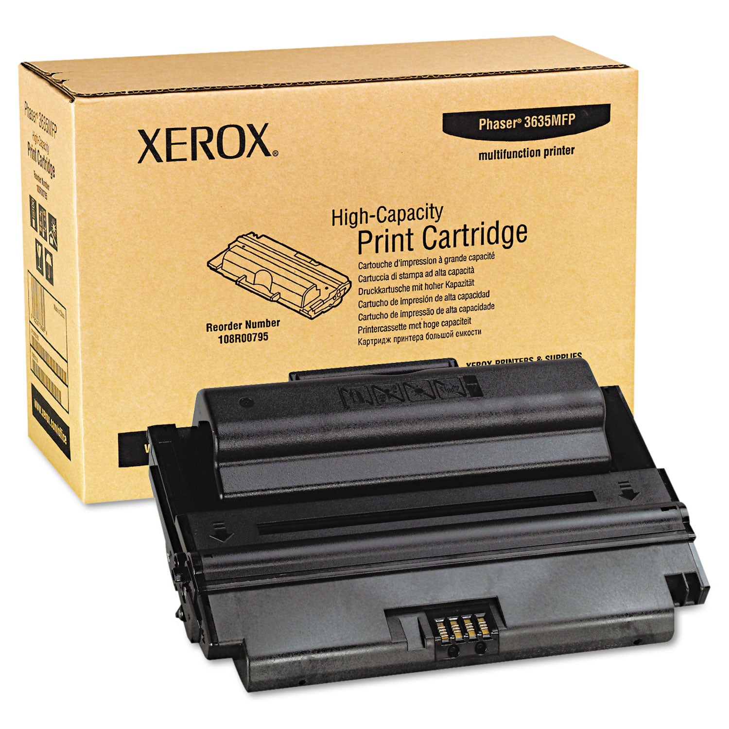 108R00795 High-Yield Toner, 10,000 Page-Yield, Black -
