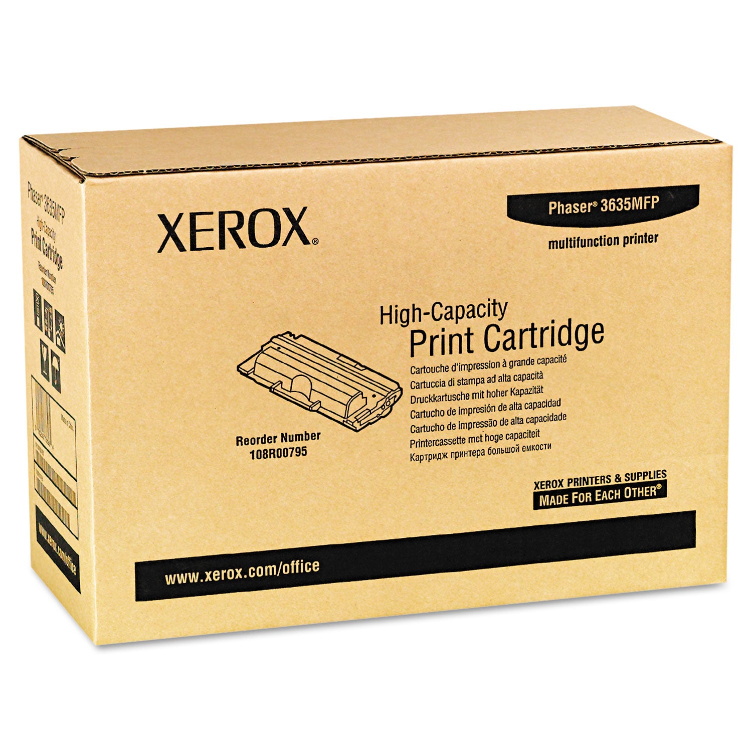 108R00795 High-Yield Toner, 10,000 Page-Yield, Black -
