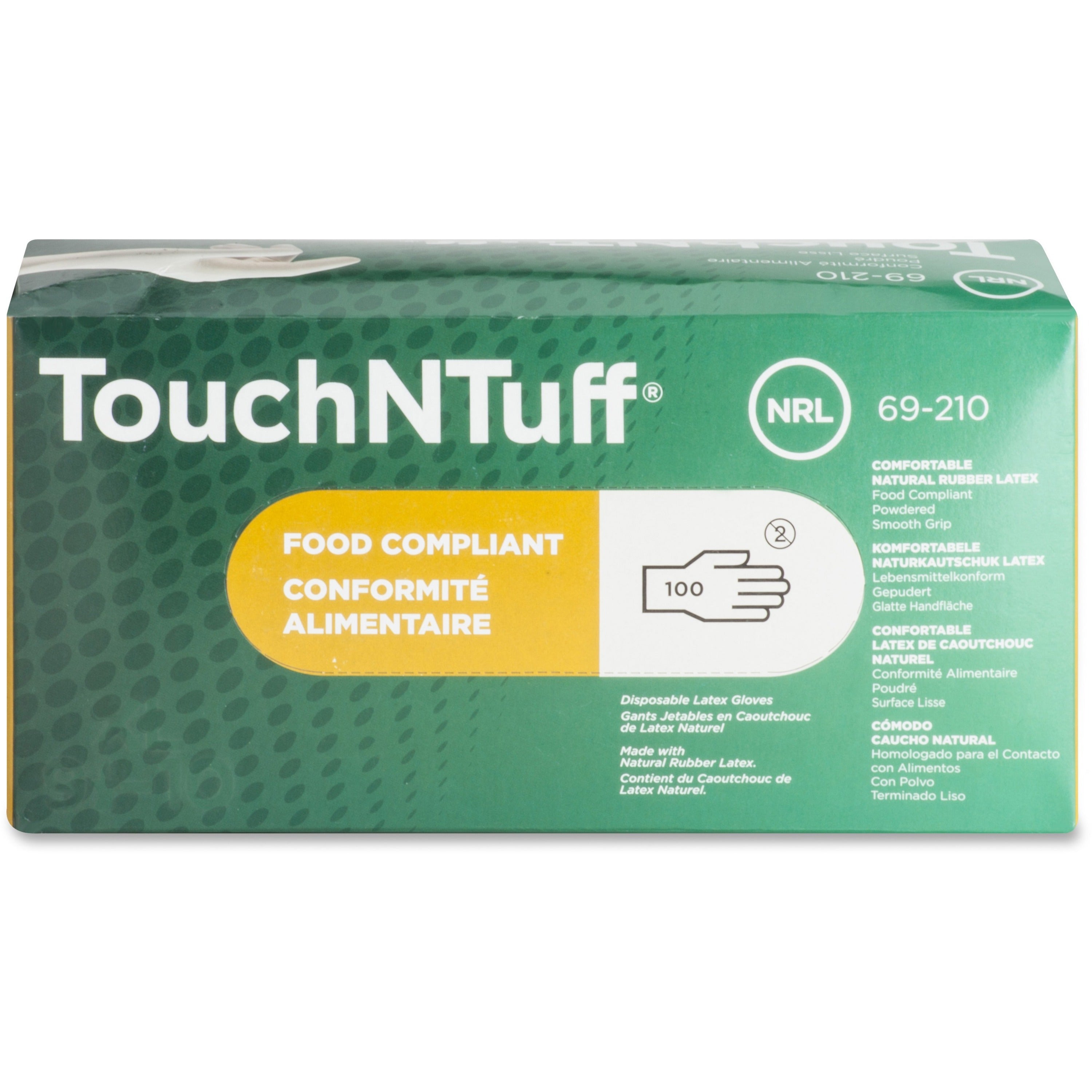 ansell-food-compliant-disposable-latex-gloves-medium-size-white-powdered-comfortable-for-laboratory-application-food-100-box-1-each-5-mil-thickness_ans69210m - 1