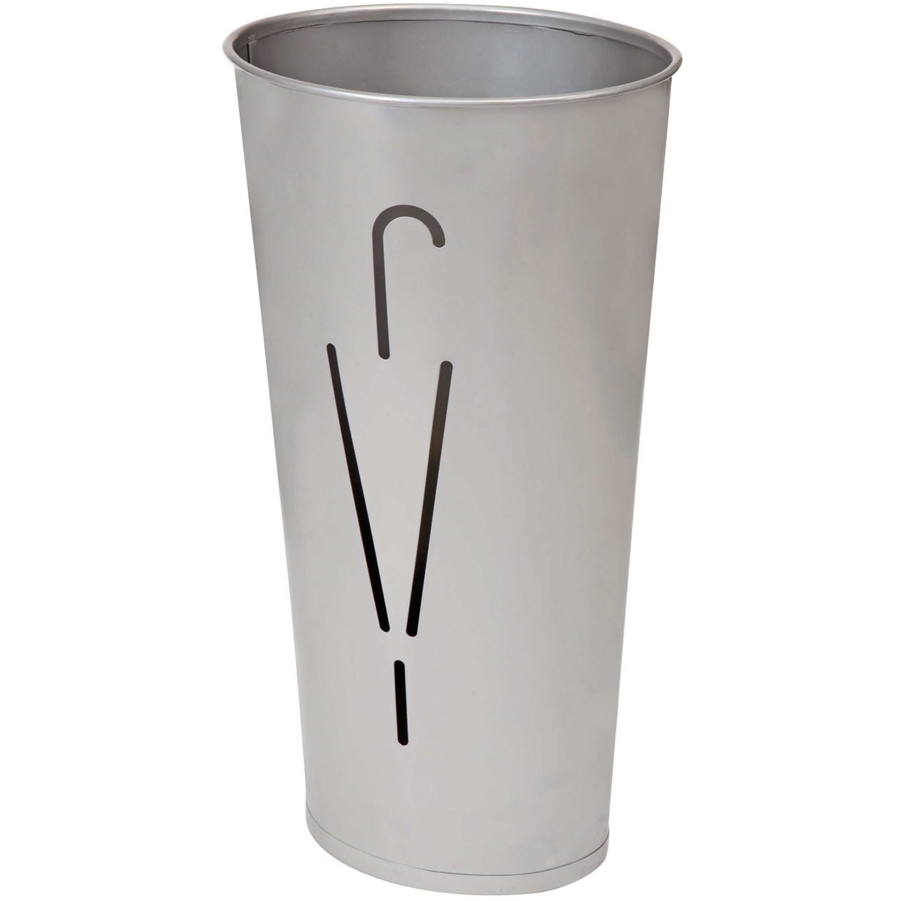Alba Umbrella Holder - 12.2" x 10.2" x 10.2" x - Steel - 1 Each - Gray - Sturdy - 1