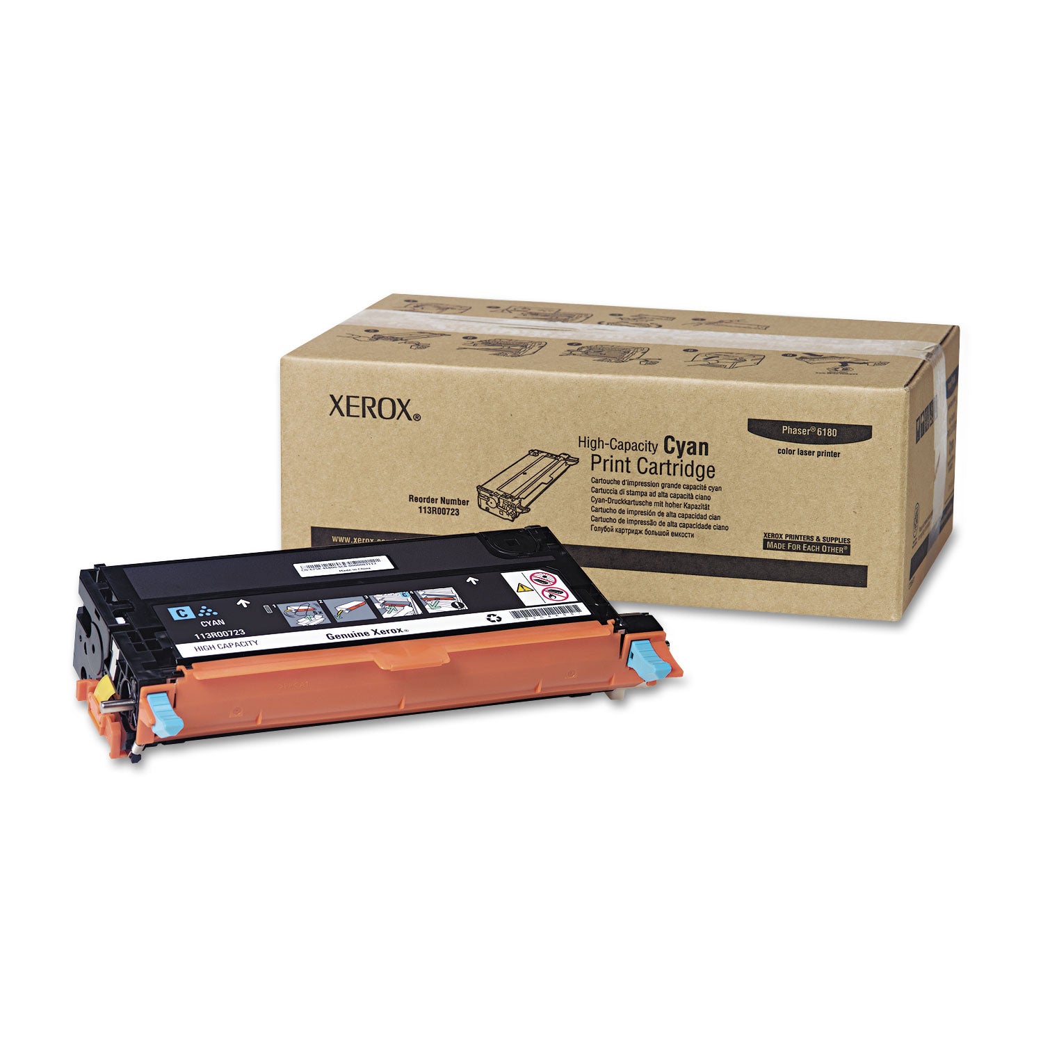 113R00723 High-Yield Toner, 6,000 Page-Yield, Cyan -