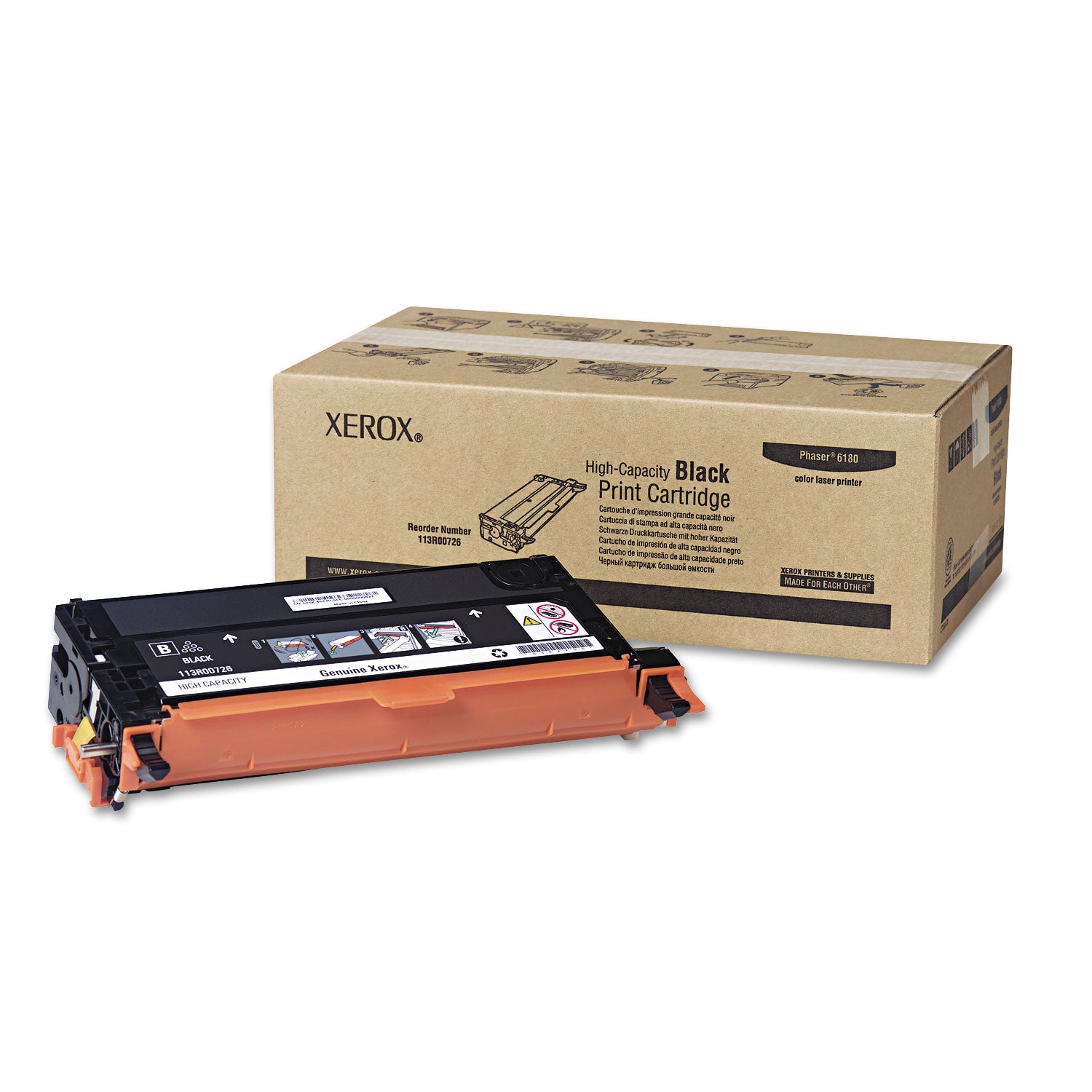 113R00726 High-Yield Toner, 8,000 Page-Yield, Black -