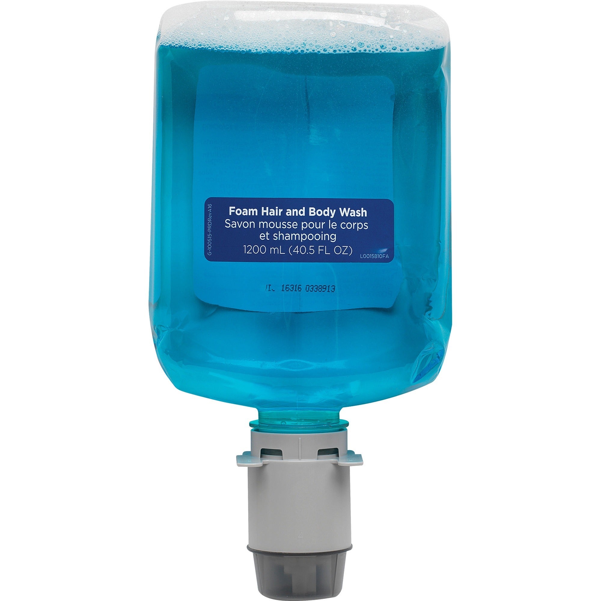 pacific-blue-ultra-hair-and-body-wash-manual-dispenser-refills-406-fl-oz-1200-ml-squeeze-bottle-dispenser-dirt-remover-bacteria-remover-hair-body-skin-blue-hygienic-rich-lather-ph-balanced-4-carton_gpc43024 - 1