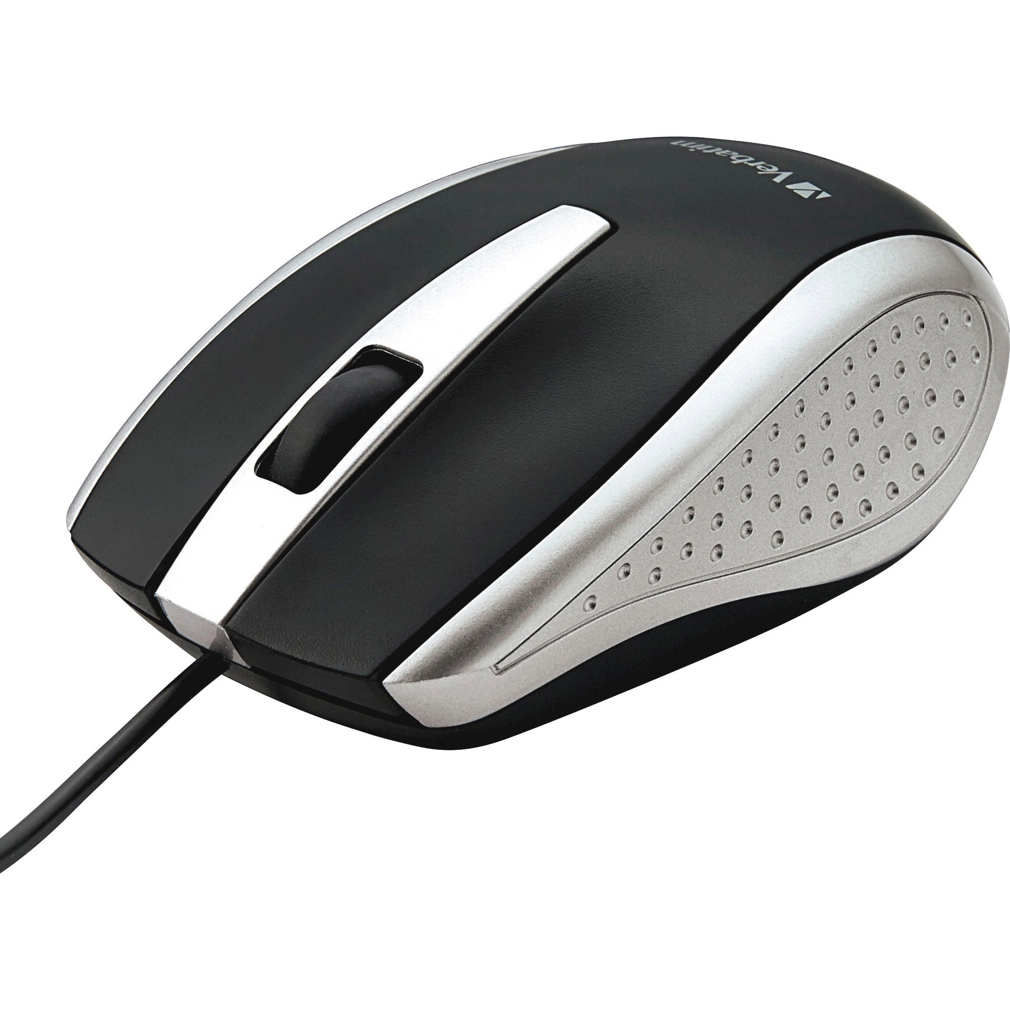 verbatim-corded-notebook-optical-mouse-silver-optical-cable-silver-1-pack-usb-type-a-scroll-wheel-3-buttons_ver99741 - 1