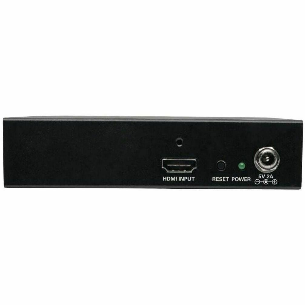 Tripp Lite by Eaton 4-Port 3D HDMI Splitter HDCP 2.2, HDR, 4K @ 60Hz Ultra HD Video Audio - 3840 2160 - 22.97 ft Maximum Operating Distance - HDMI In - HDMI Out - Metal - TAA Compliant - 2
