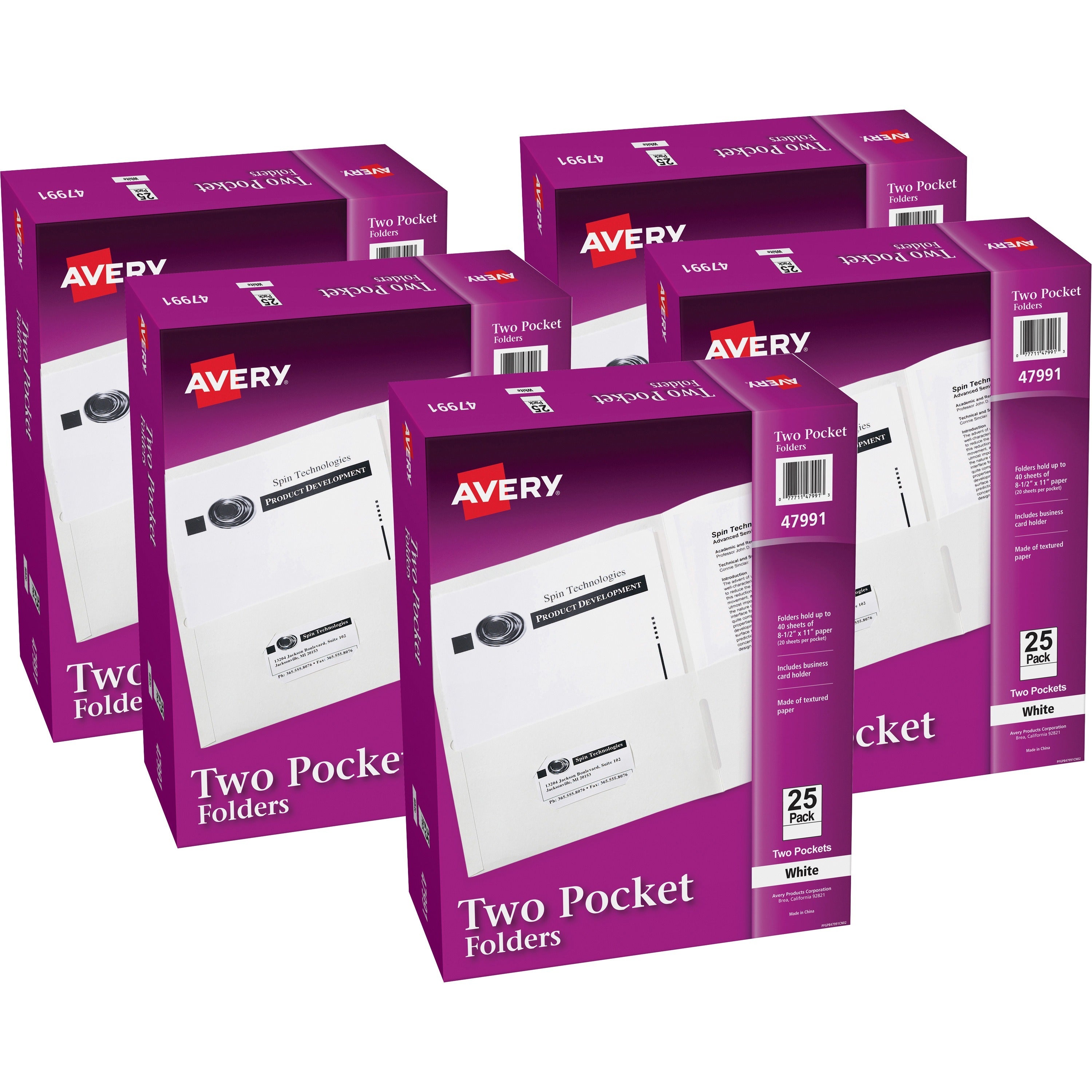 avery-letter-pocket-folder-8-1-2-x-11-40-sheet-capacity-2-internal-pockets-embossed-paper-white-125-carton_ave47991ct - 1
