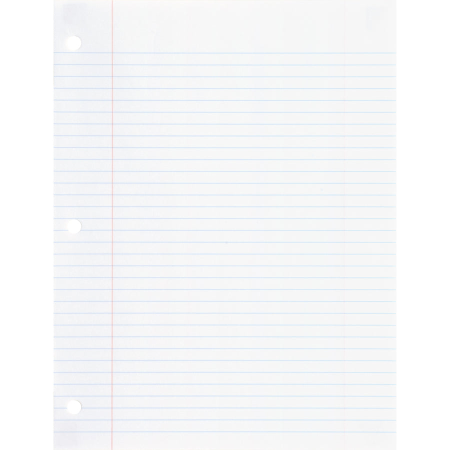 sparco-3-hole-punched-filler-paper-2400-sheets-college-ruled-ruled-red-margin-16-lb-basis-weight-8-x-10-1-2-white-paper-bleed-free-12-bundle_spr82124bd - 2