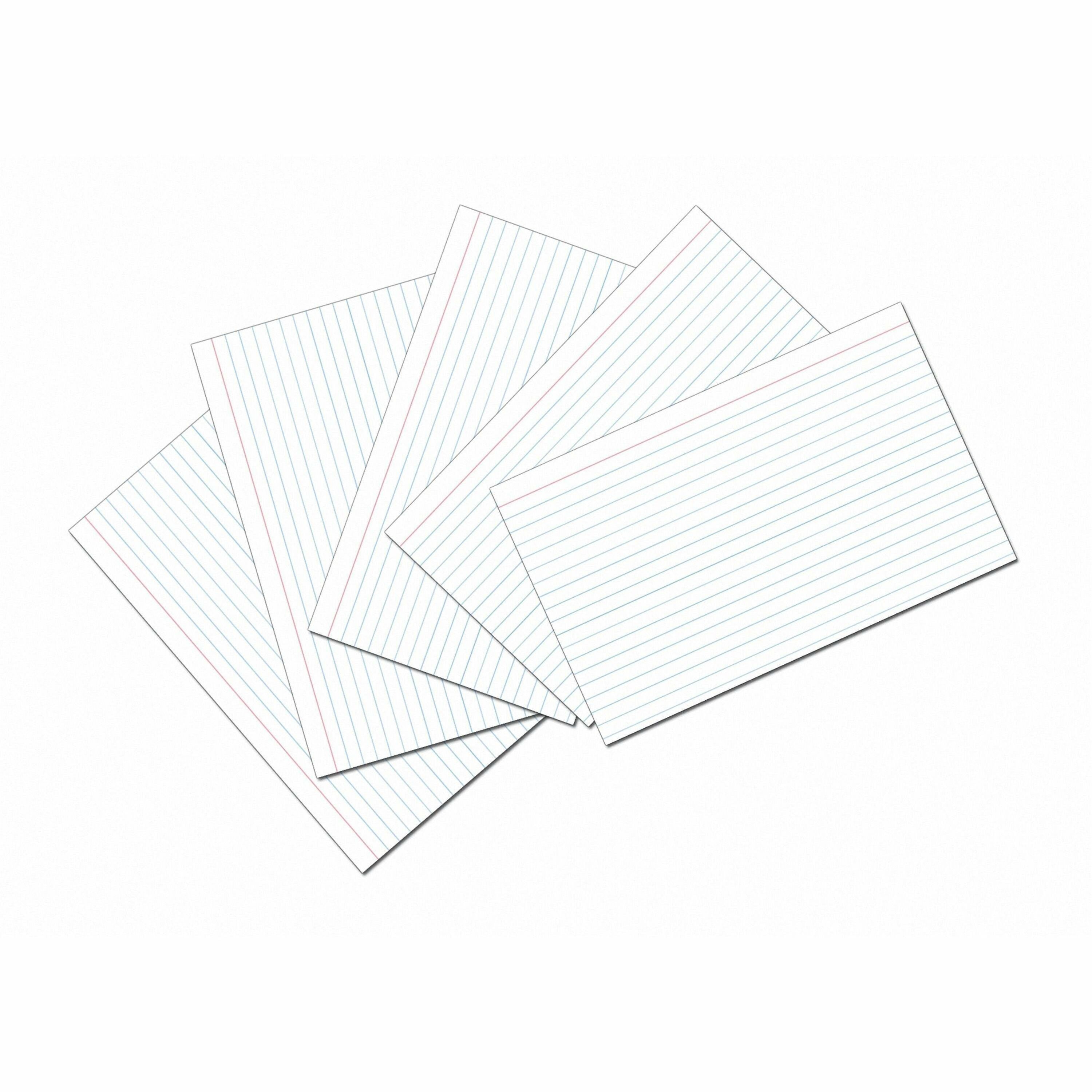pacon-ruled-index-cards-front-ruling-surface-ruled-025-ruled-index-card-5-x-8-white-paper-sturdy-100-pack_pac5137 - 1