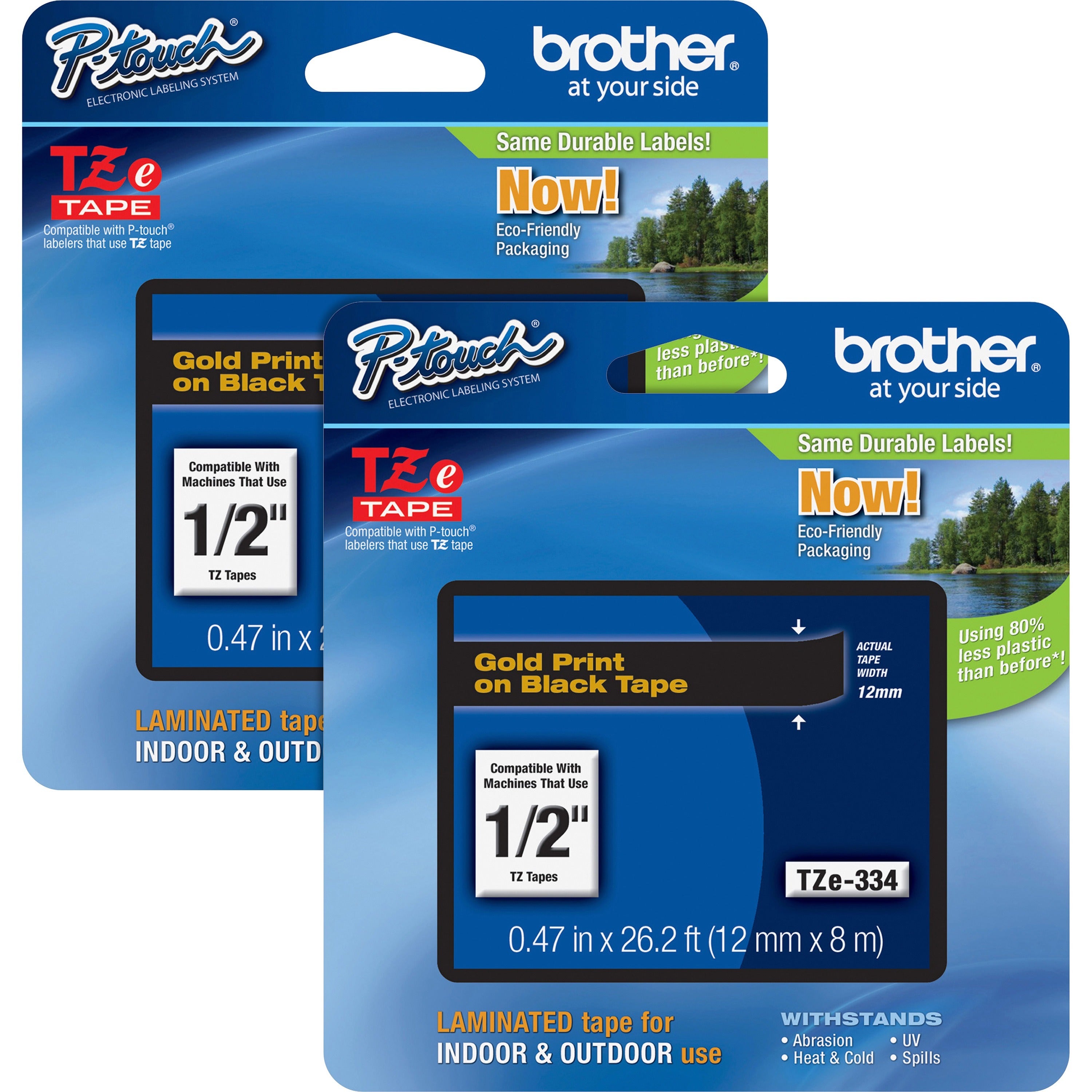 brother-p-touch-tze-laminated-tape-cartridges-1-2-width-black-2-bundle-water-resistant-grease-resistant-grime-resistant-temperature-resistant_brttze334bd - 1