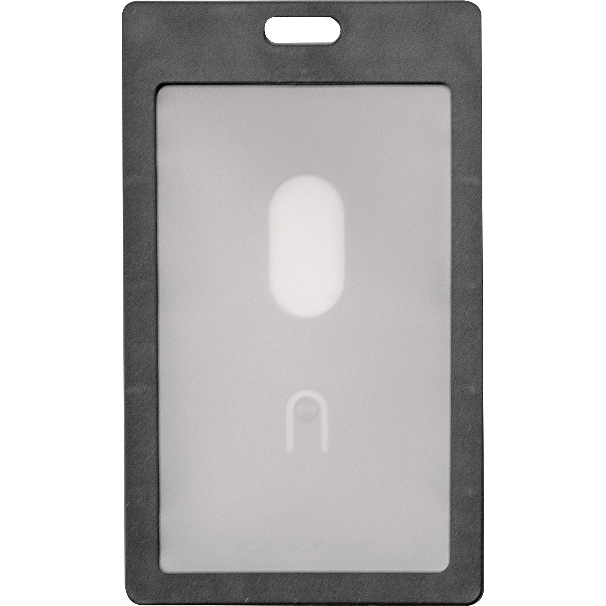 advantus-vertical-rigid-id-badge-holder-support-2-x-325-media-vertical-plastic-6-pack-black_avt97068 - 2