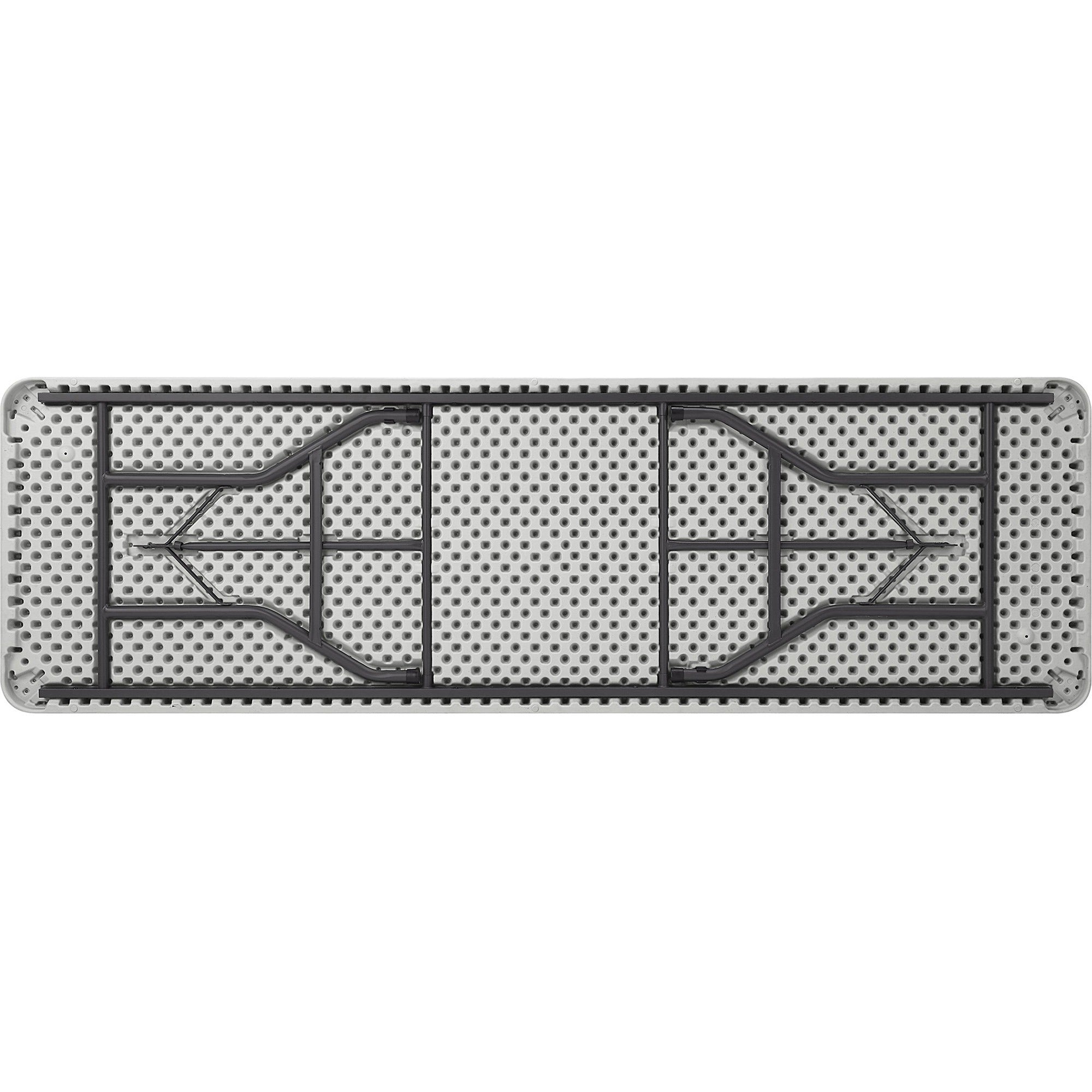lorell-extra-capacity-ultra-lite-folding-table-for-table-toplight-gray-top-dark-gray-base-750-lb-capacity-x-96-table-top-width-x-30-table-top-depth-2925-height-gray-1-each_llr12348 - 2