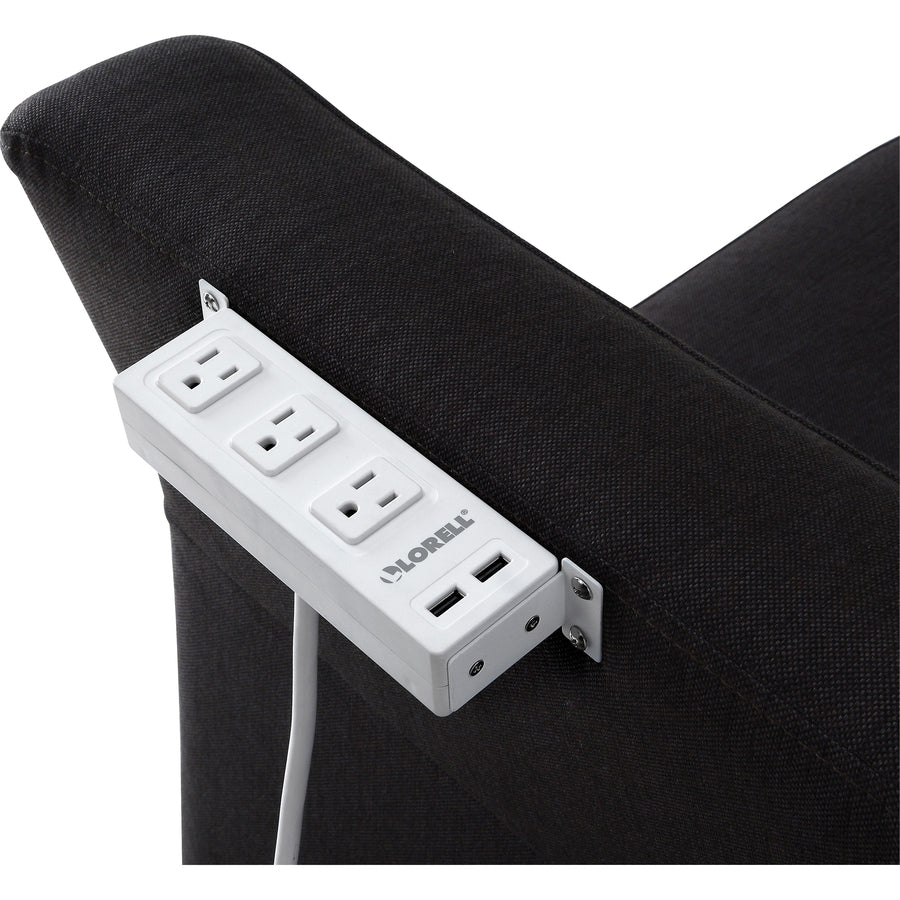 lorell-under-desk-ac-power-center-with-usb-charger-3-x-ac-power-2-x-usb-8-ft-cord-surface-mountable-white_llr33996 - 2