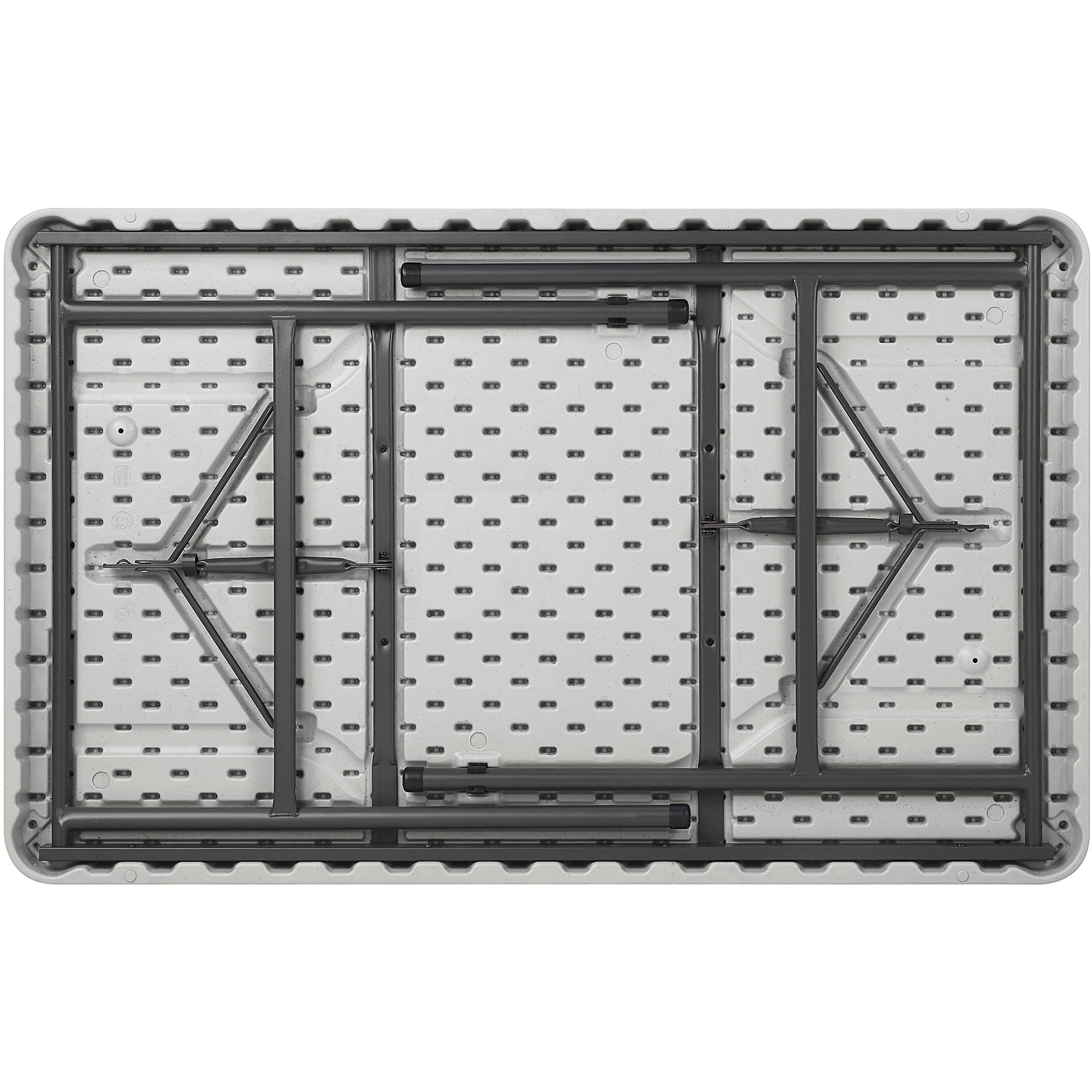 lorell-ultra-lite-banquet-table-for-table-toplight-gray-rectangle-top-dark-gray-base-450-lb-capacity-x-48-table-top-width-x-30-table-top-depth-x-2-table-top-thickness-29-height-gray-1-each_llr66657 - 2