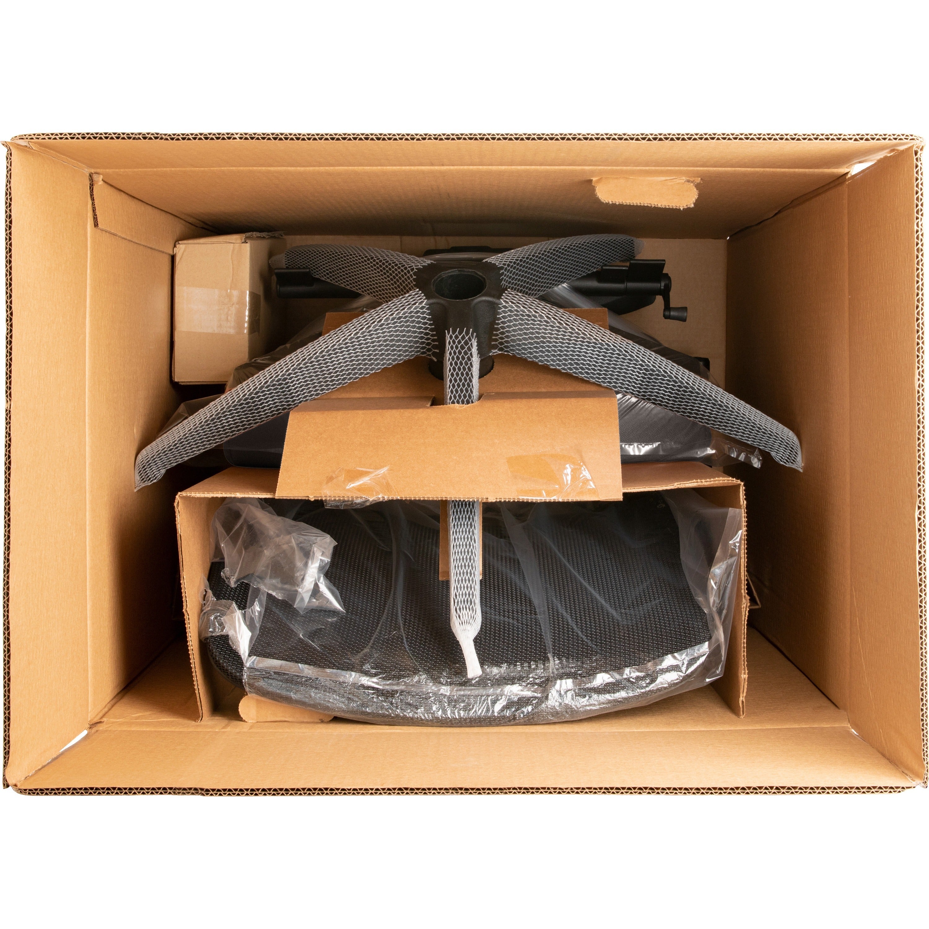 lorell-executive-mesh-high-back-office-chair-gray-crepe-fabric-seat-high-back-armrest-1-each_llr83104a202 - 2