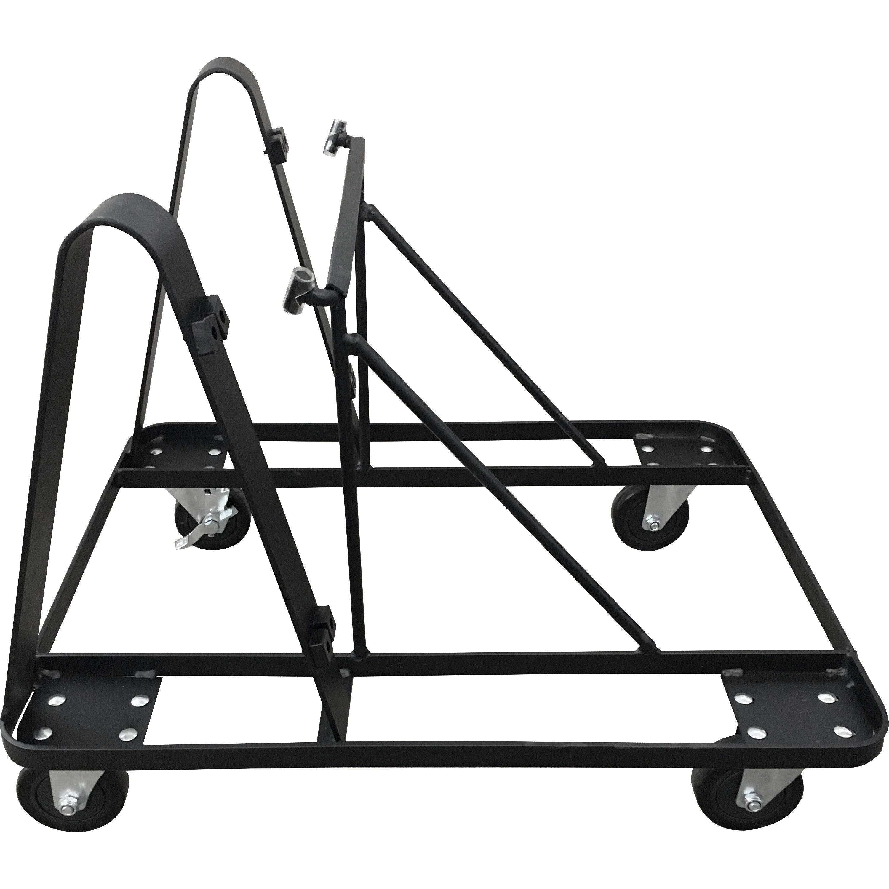 lorell-stacking-dolly-for-4-leg-stack-chairs-steel-black-for-10-devices-1-each_llr99968 - 1