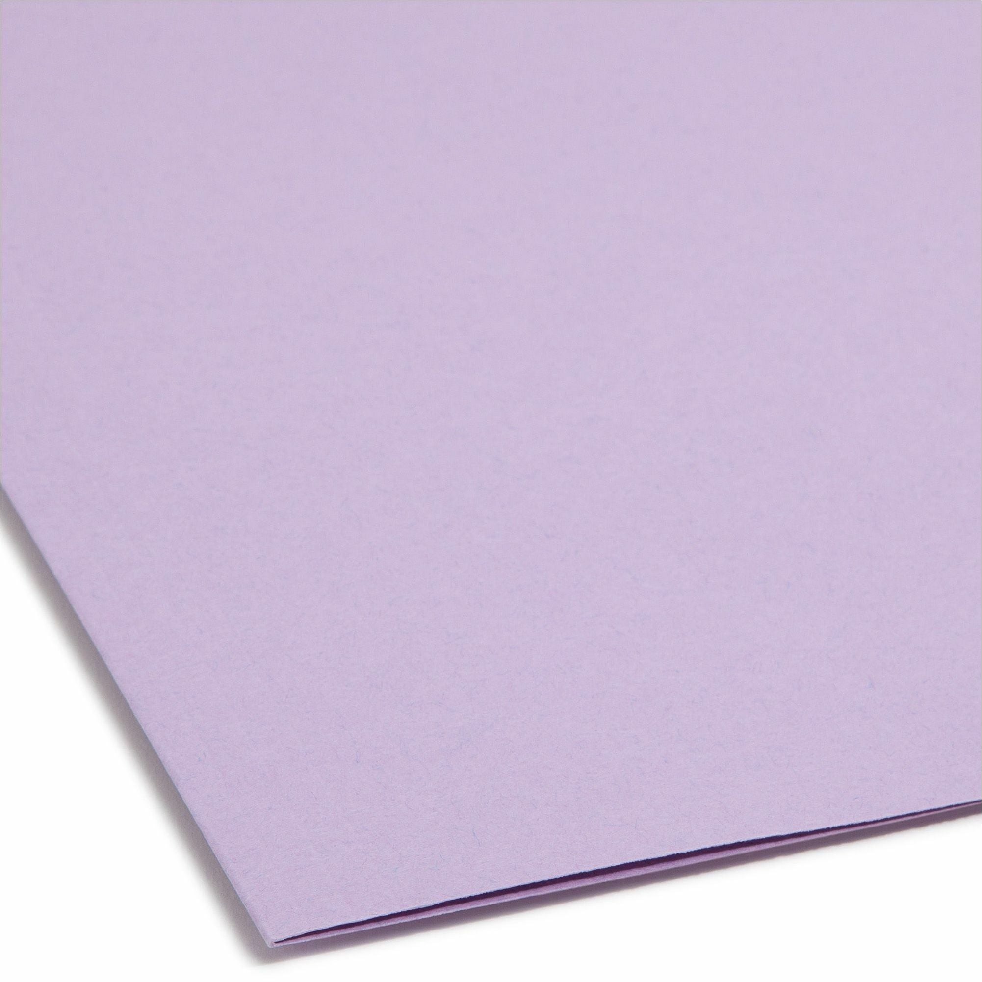 smead-1-3-tab-cut-legal-recycled-fastener-folder-8-1-2-x-14-2-fasteners-top-tab-location-assorted-position-tab-position-lavender-10%-recycled-50-box_smd17440 - 2